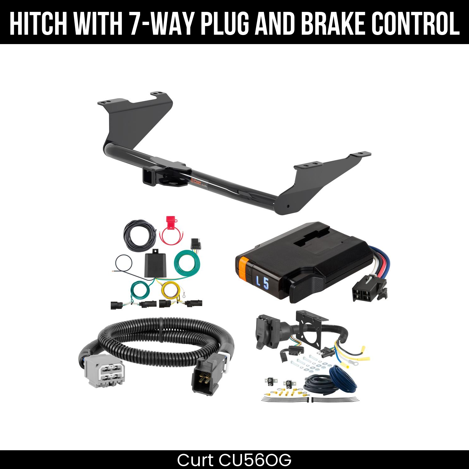 Trailer Hitch , 7-Way , Discovery Next Brake Control