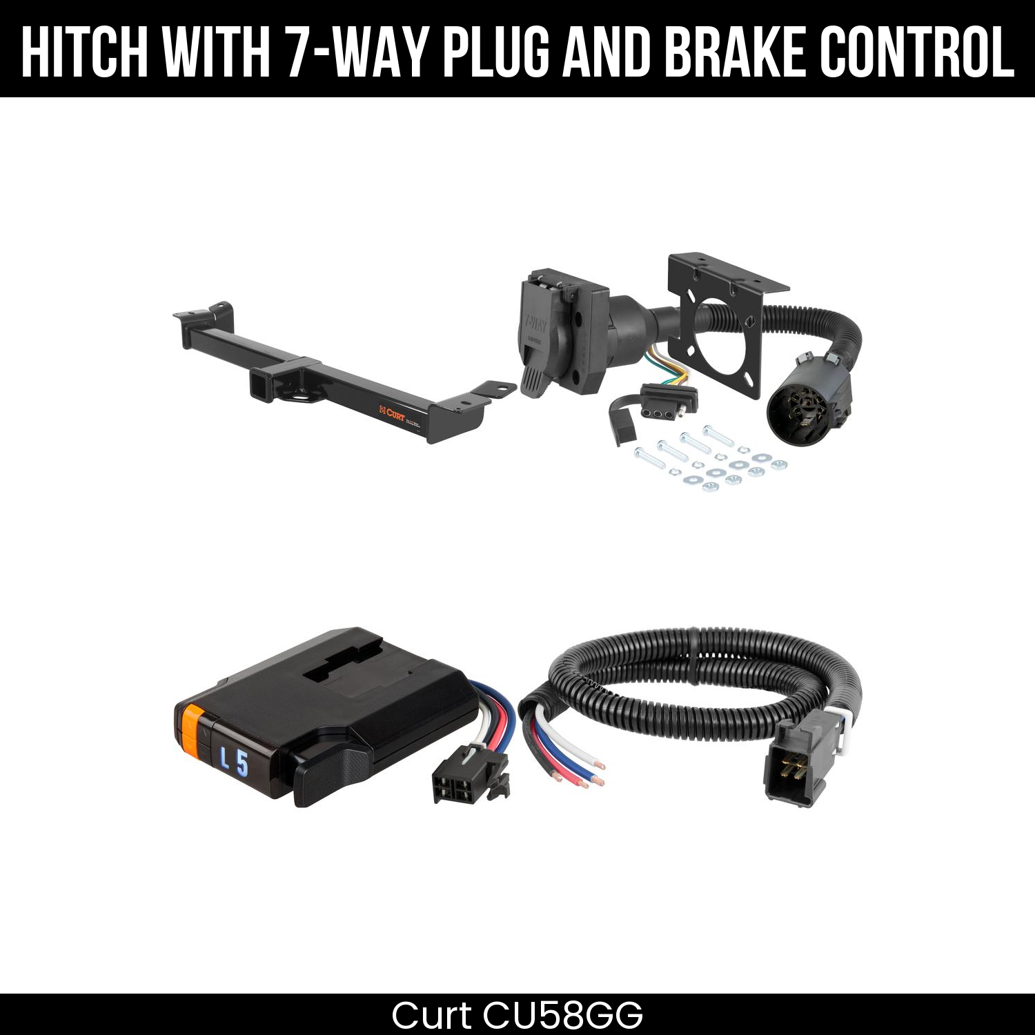 Trailer Hitch , 7-Way , Discovery Next Brake Control