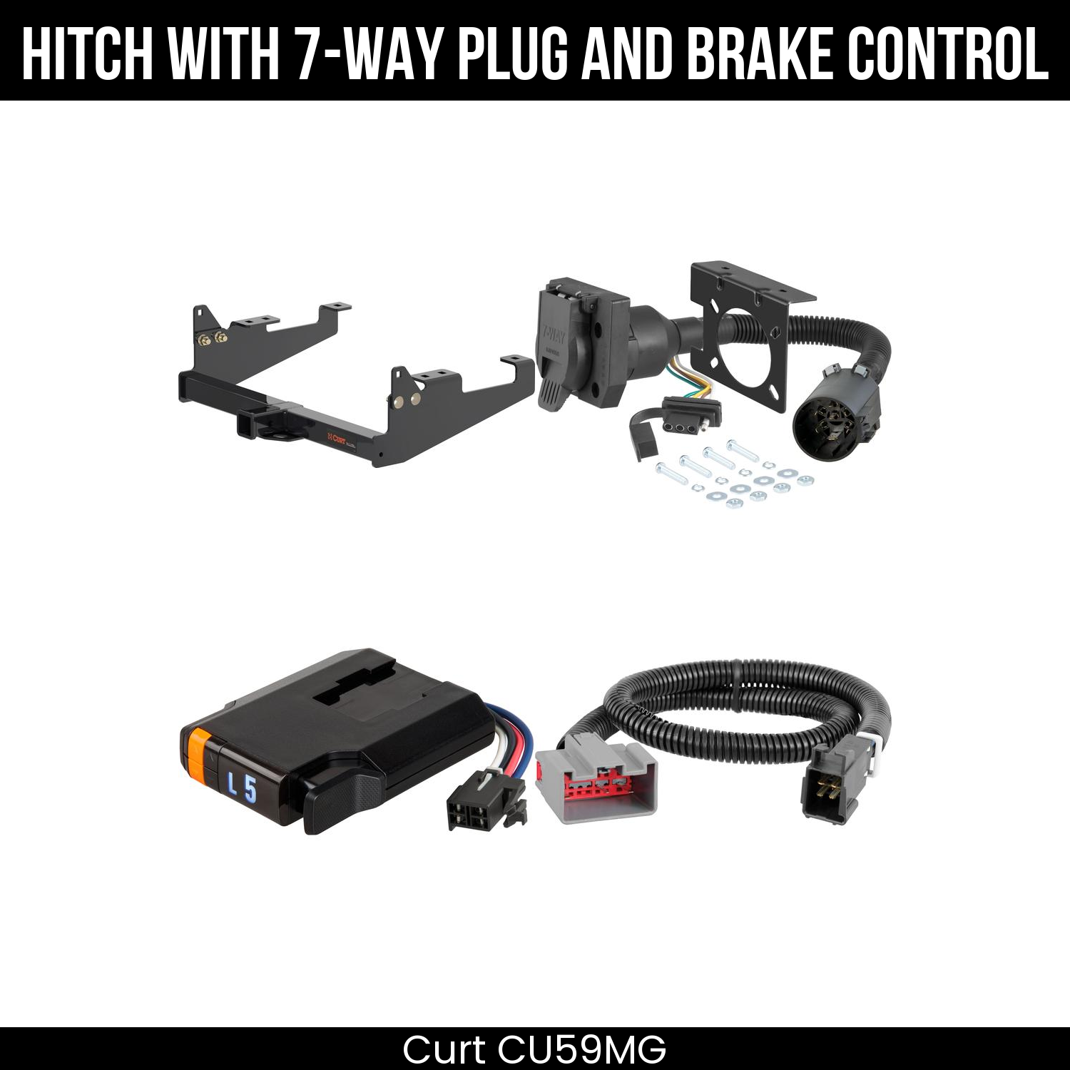 Trailer Hitch , 7-Way , Discovery Next Brake Control