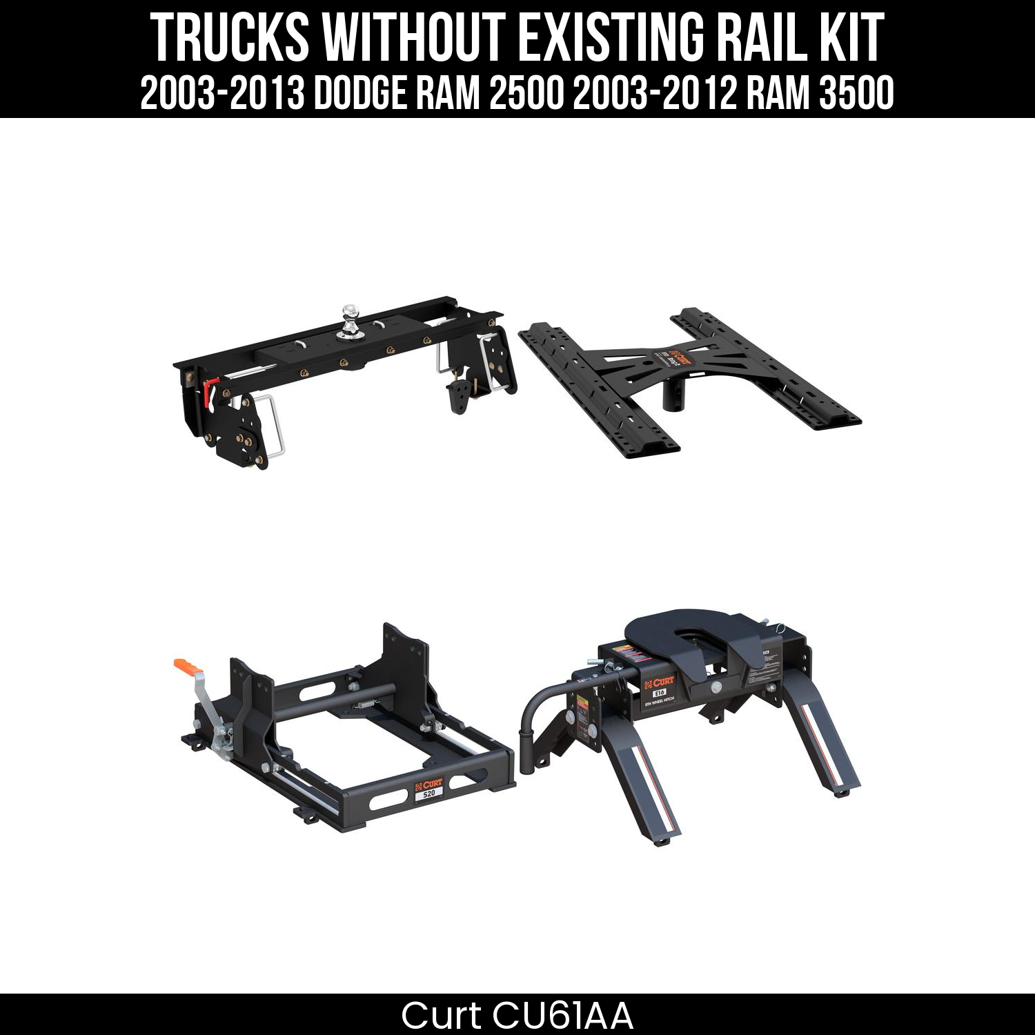 Double Lock Gooseneck Hitch,Under-Bed Gooseneck Install Brackets,X5 Gooseneck-5th Wheel Adapter,S20 5th Wheel Slider 20K,Replacement Base Legs,E16 5th Wheel Hitch Head