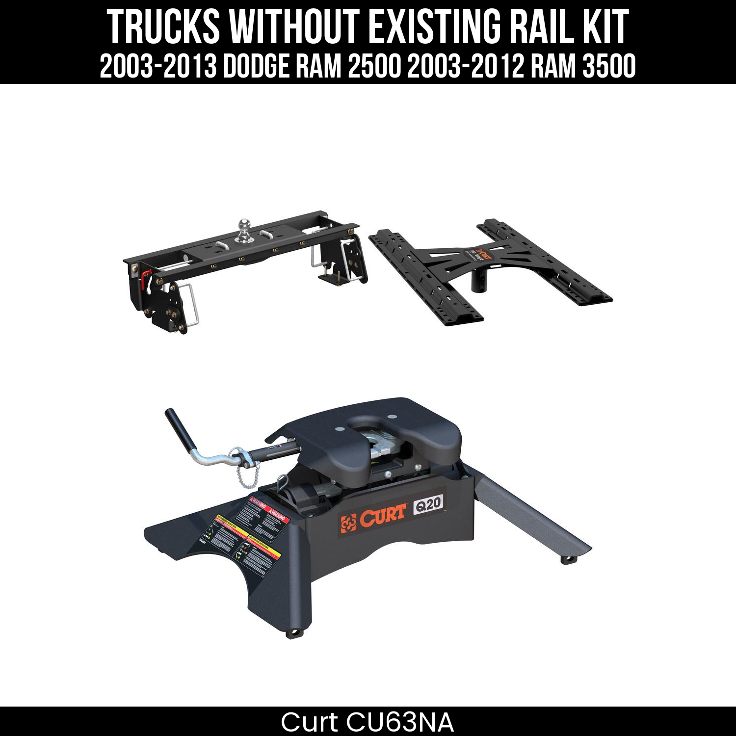 Double Lock EZr Gooseneck Hitch,Double Lock EZr Gooseneck Install Brackets,X5 Gooseneck-to-5th-Wheel Adapter Plate,Q20 5th Wheel Hitch Head