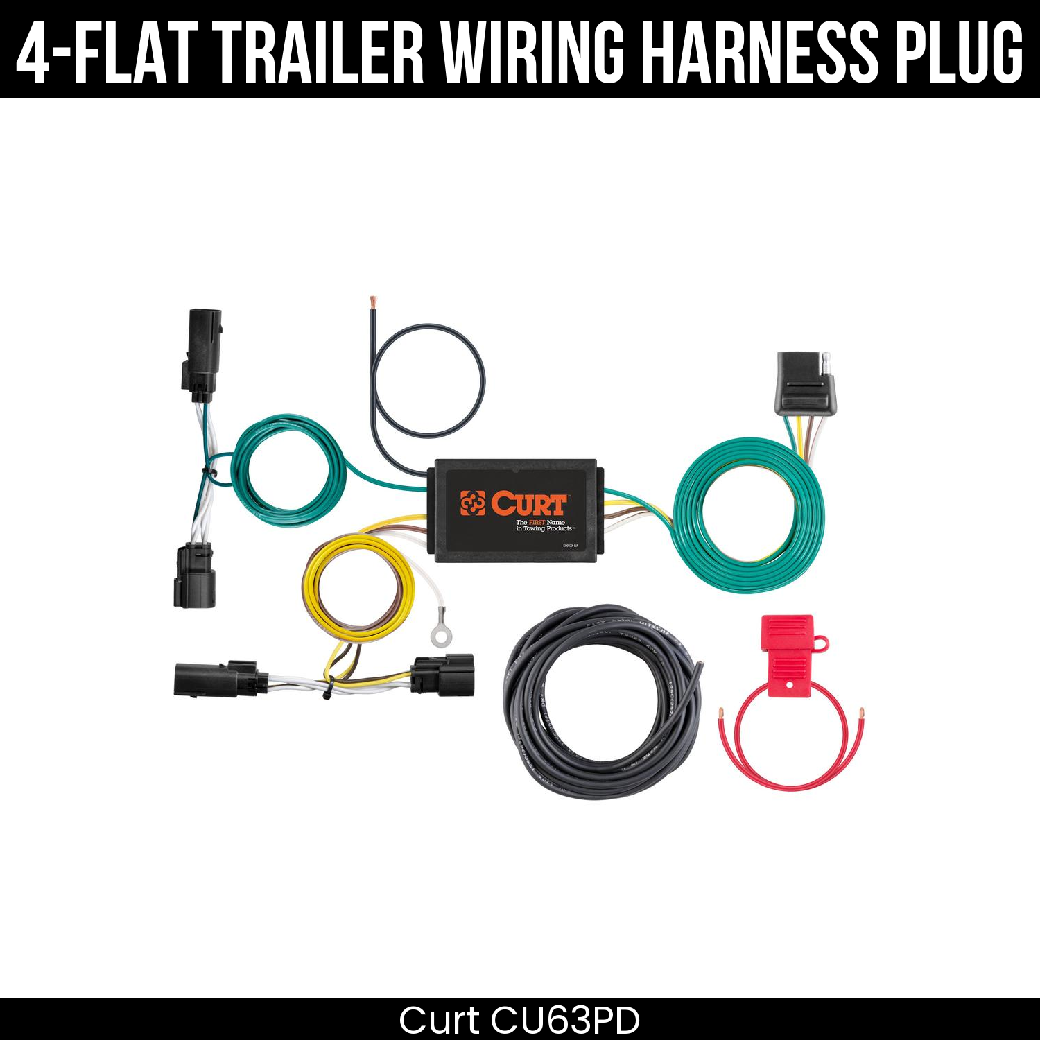 Trailer Wiring 4-Flat Plug Only