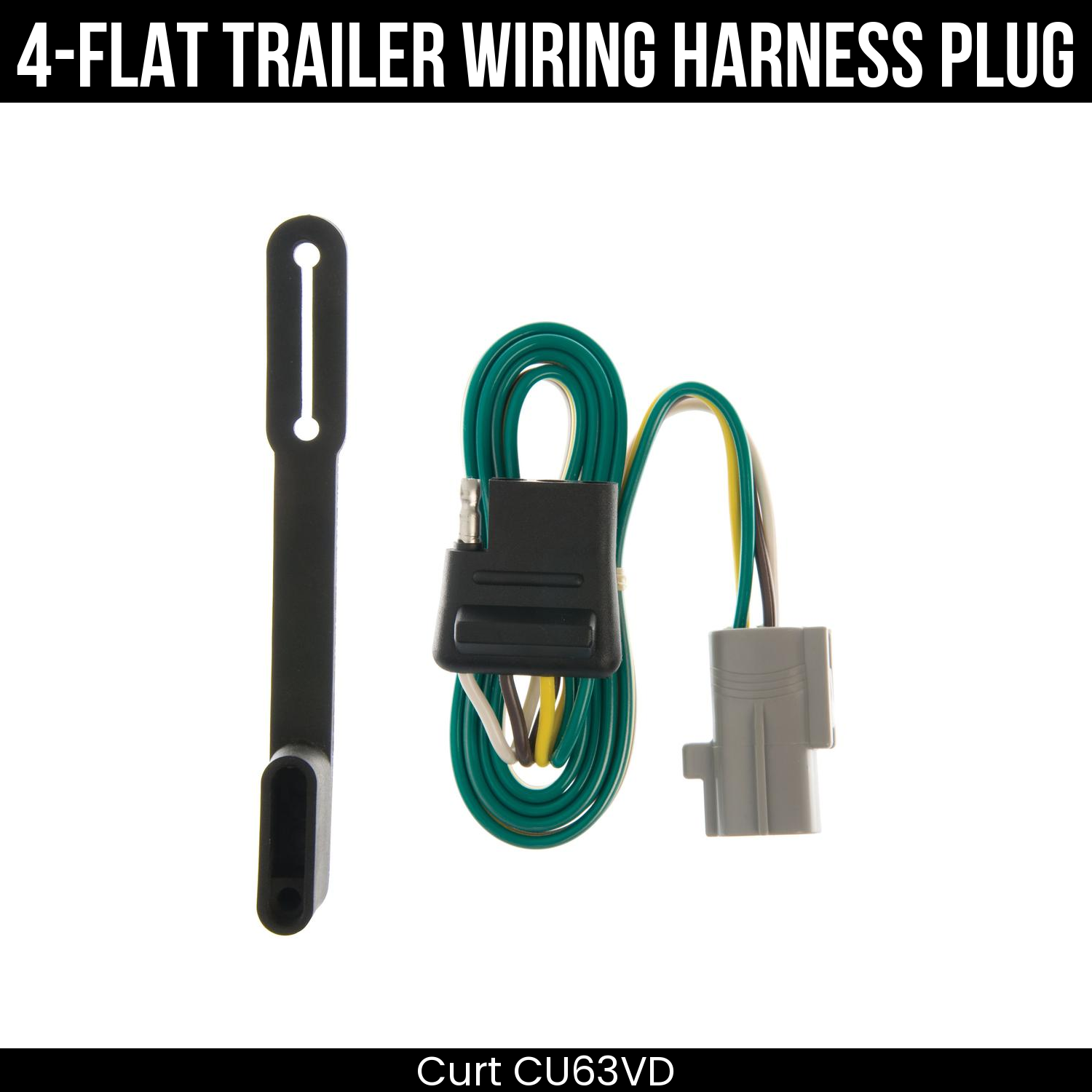 Trailer Wiring 4-Flat Plug Only