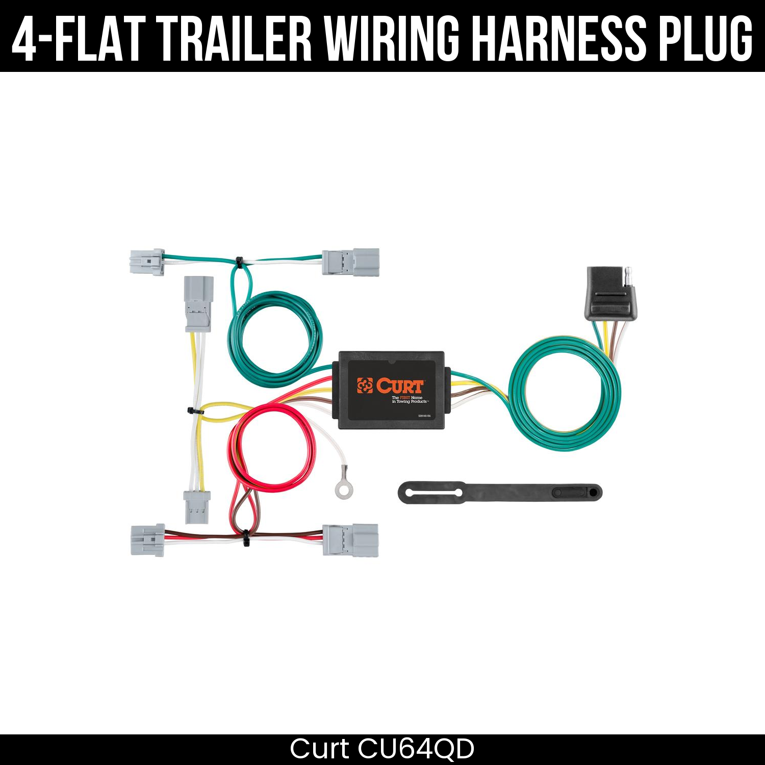 Trailer Wiring 4-Flat Plug Only
