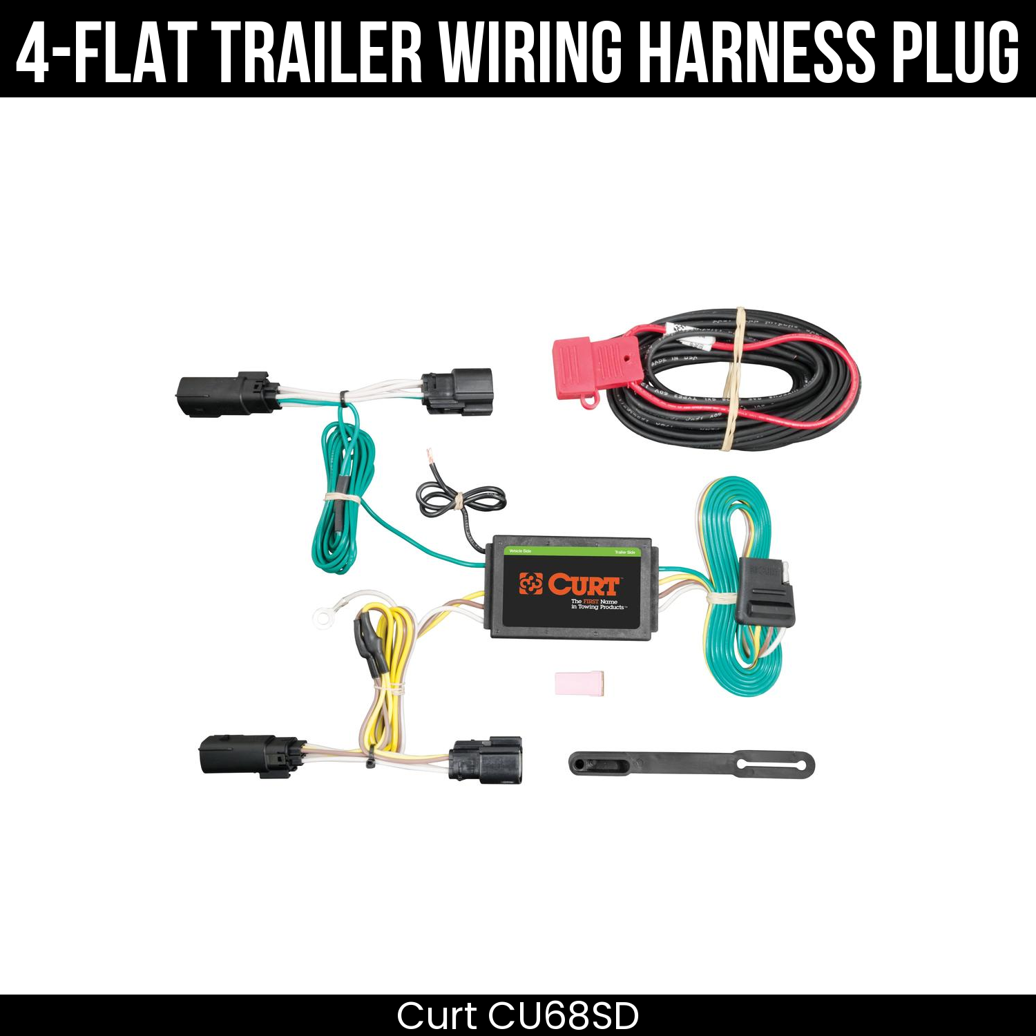 Trailer Wiring 4-Flat Plug Only