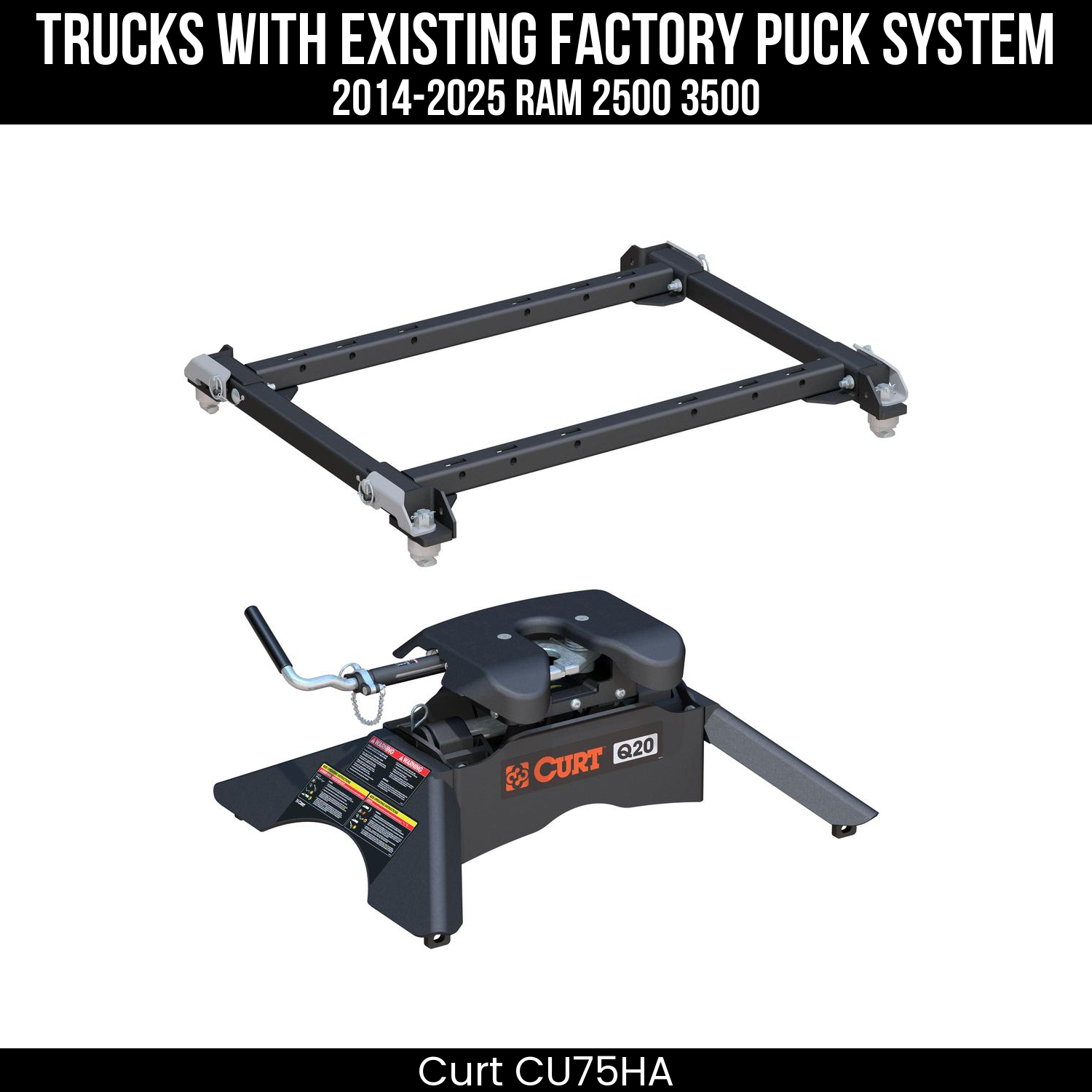 Puck 5th Wheel Adapter,Q20 5th Wheel Hitch Head,Q20 5th Wheel Legs