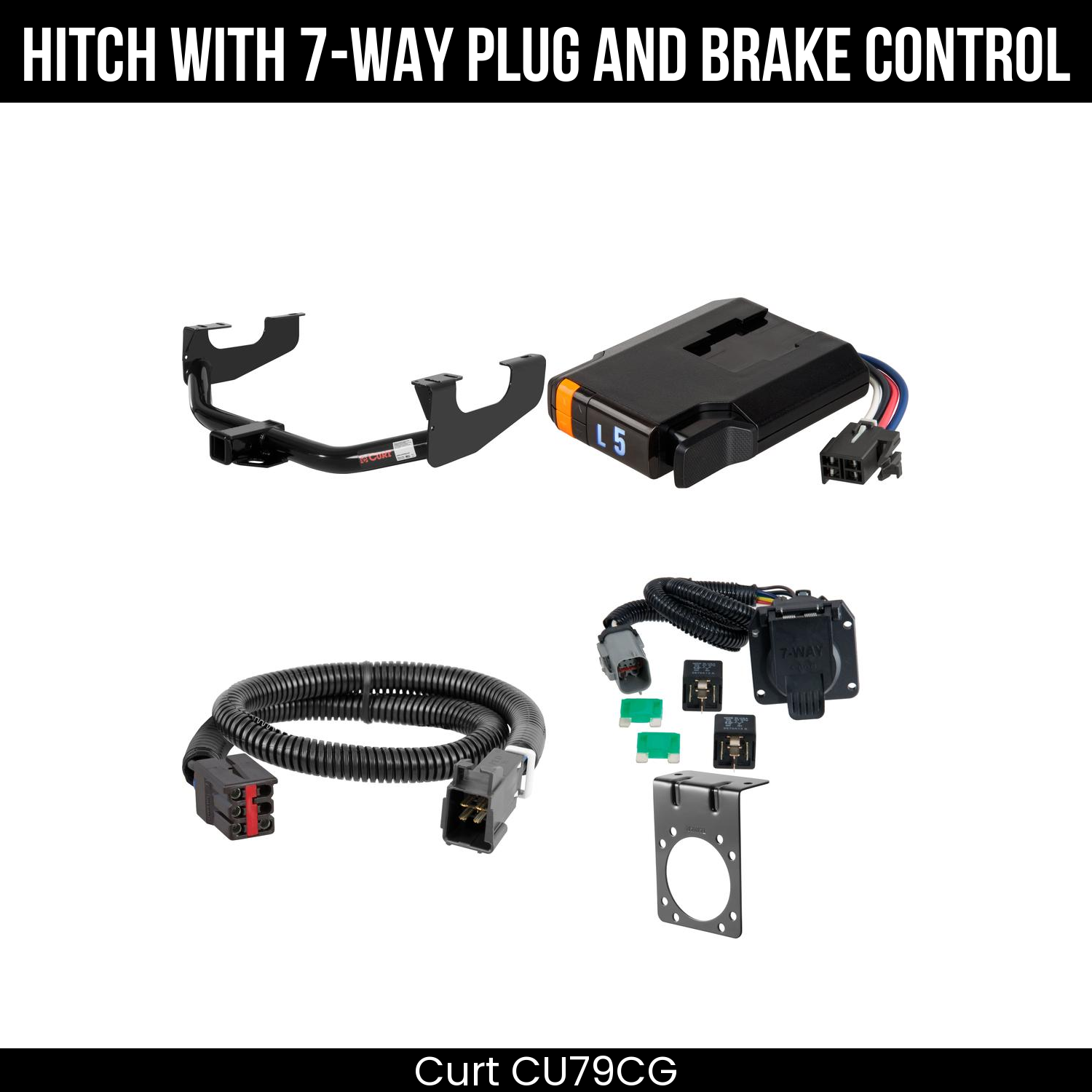Trailer Hitch , 7-Way , Discovery Next Brake Control