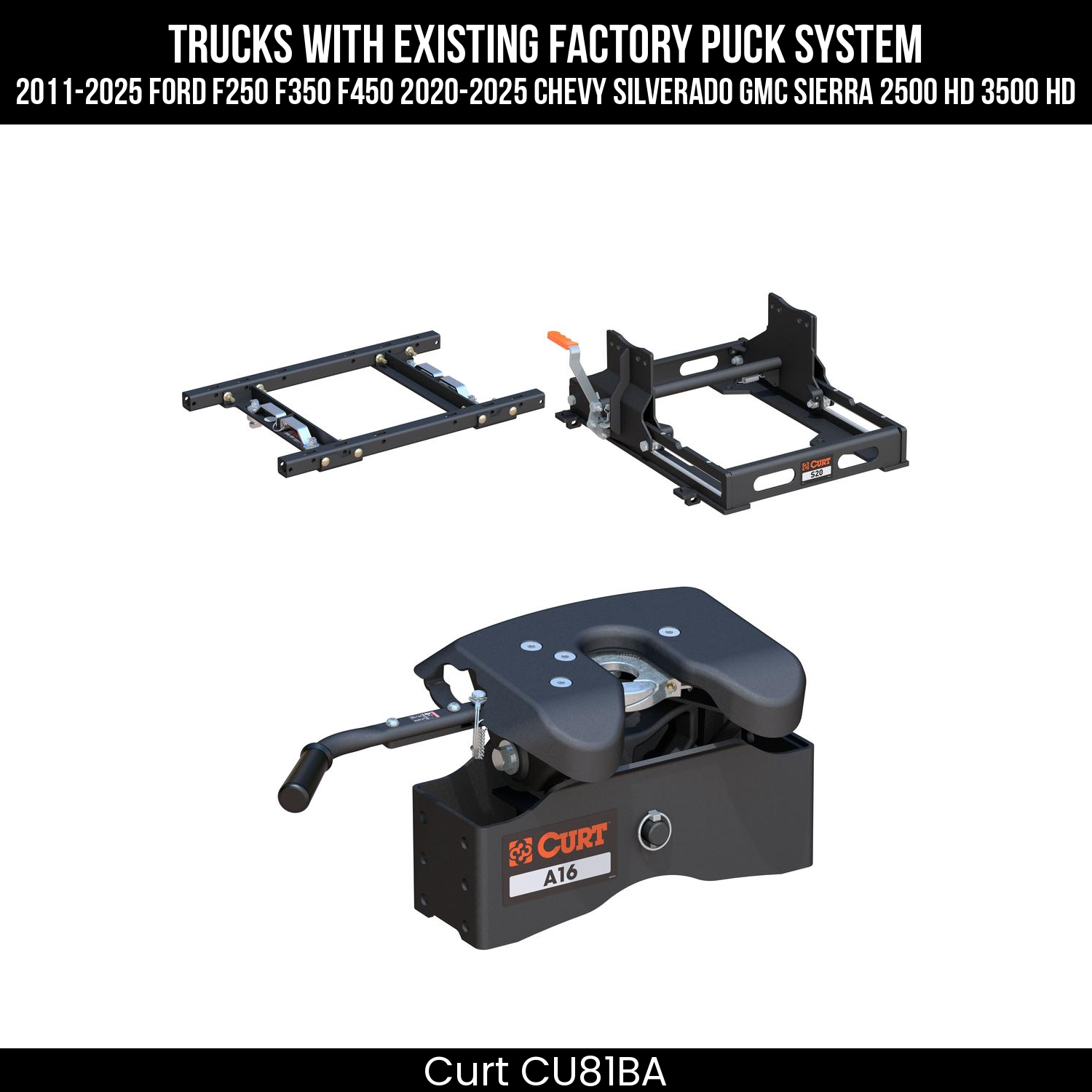 Puck 5th Wheel Adapter,S20 5th Wheel Slider 20K,A16 5th Wheel Hitch Head