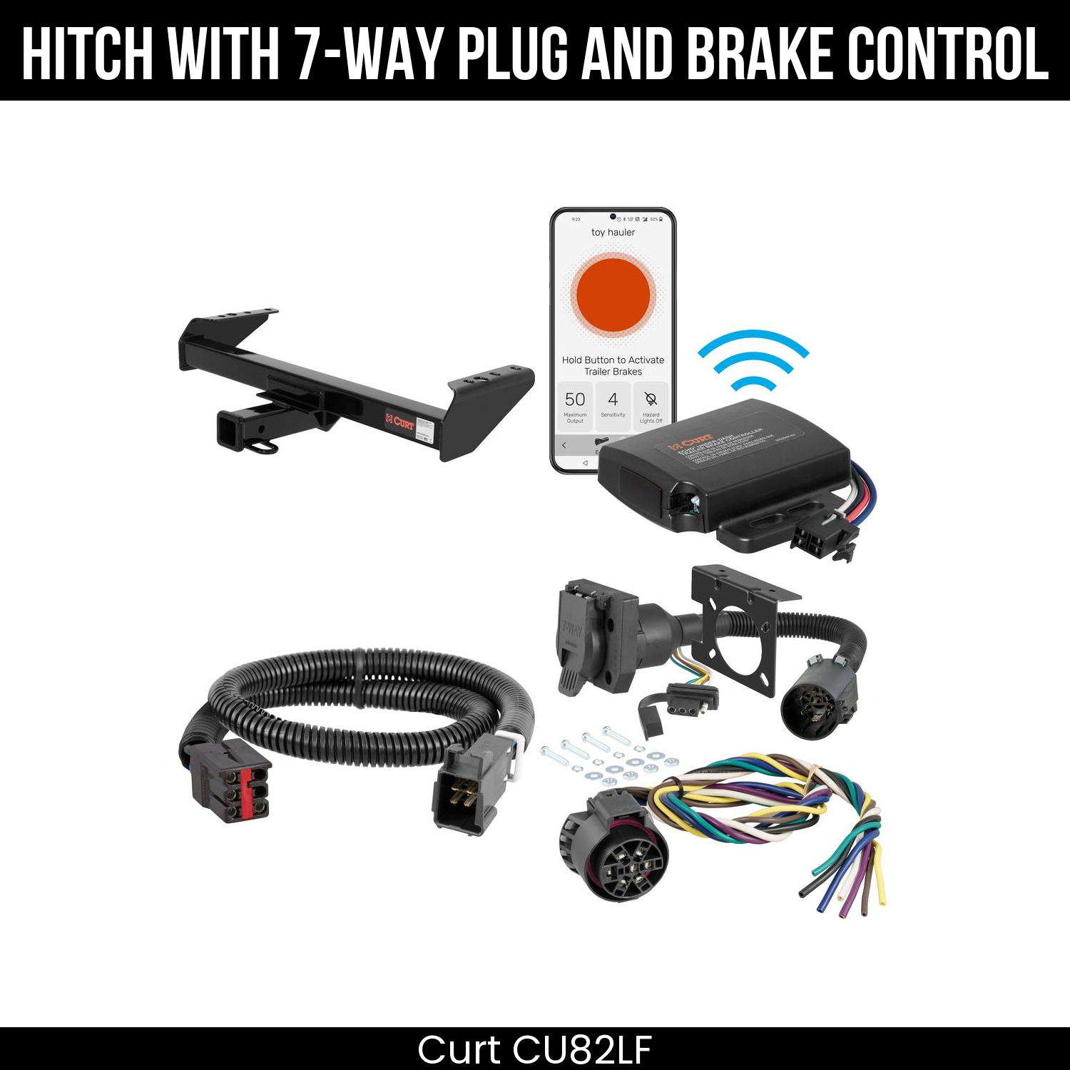 Trailer Hitch , 7-Way , Echo Under-Dash Brake Control