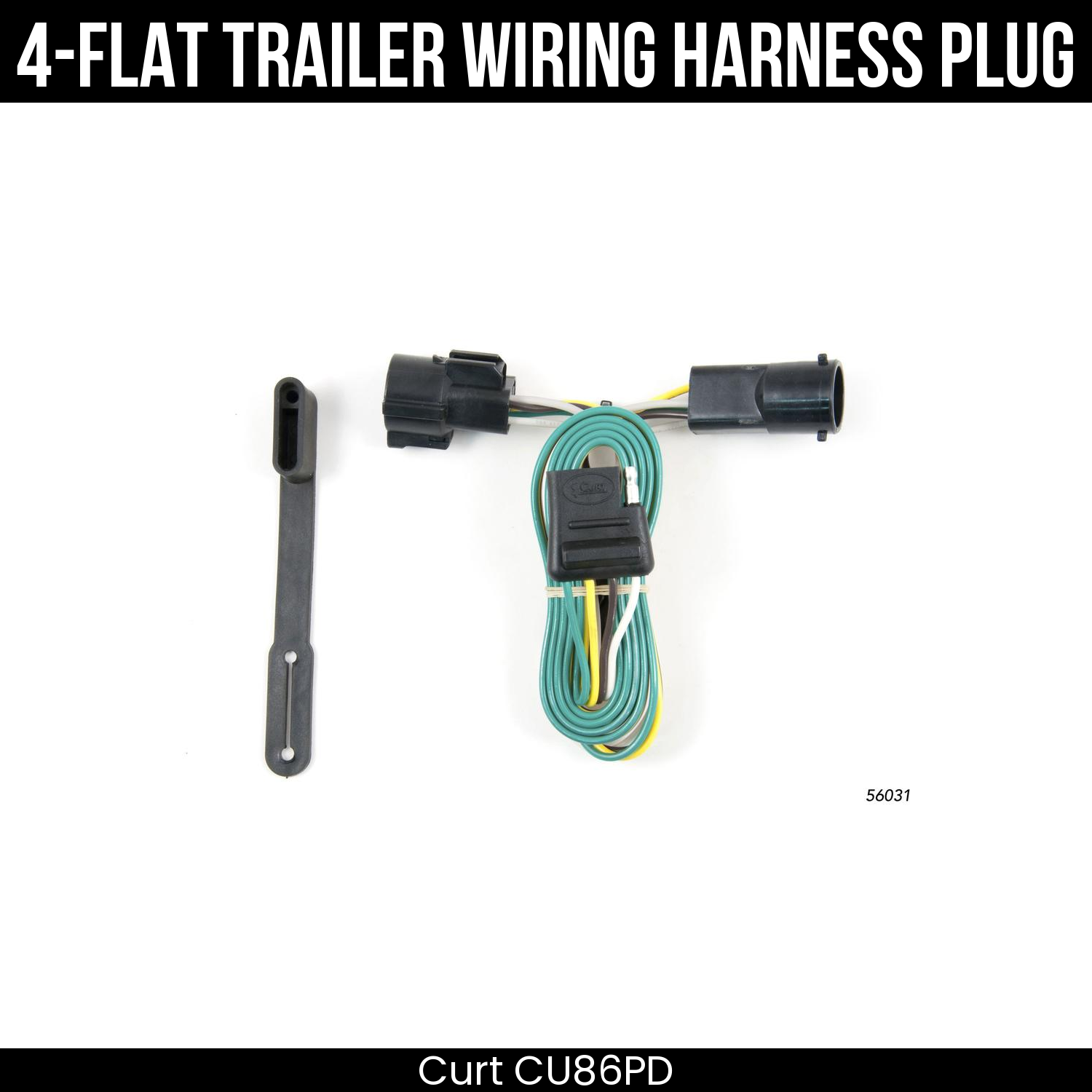 Trailer Wiring 4-Flat Plug Only