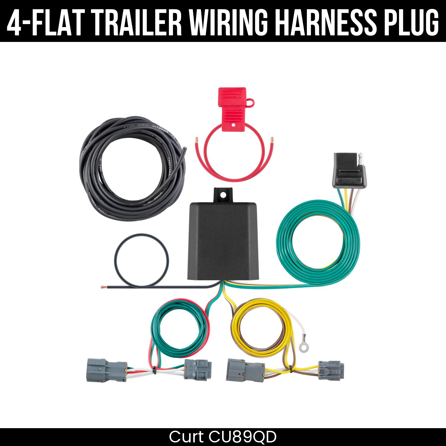 Trailer Wiring 4-Flat Plug Only