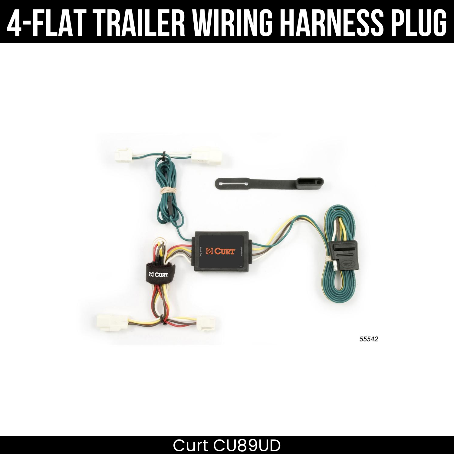 Trailer Wiring 4-Flat Plug Only