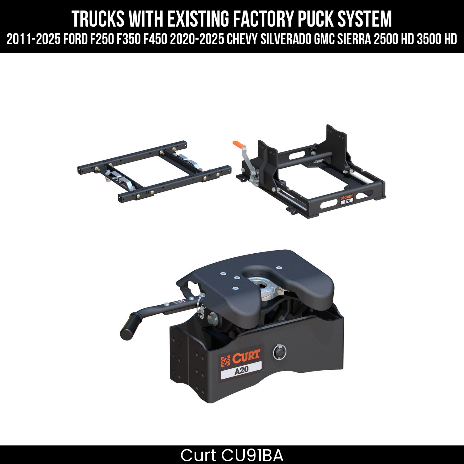Puck 5th Wheel Adapter,S20 5th Wheel Slider 20K,A20 5th Wheel Hitch Head