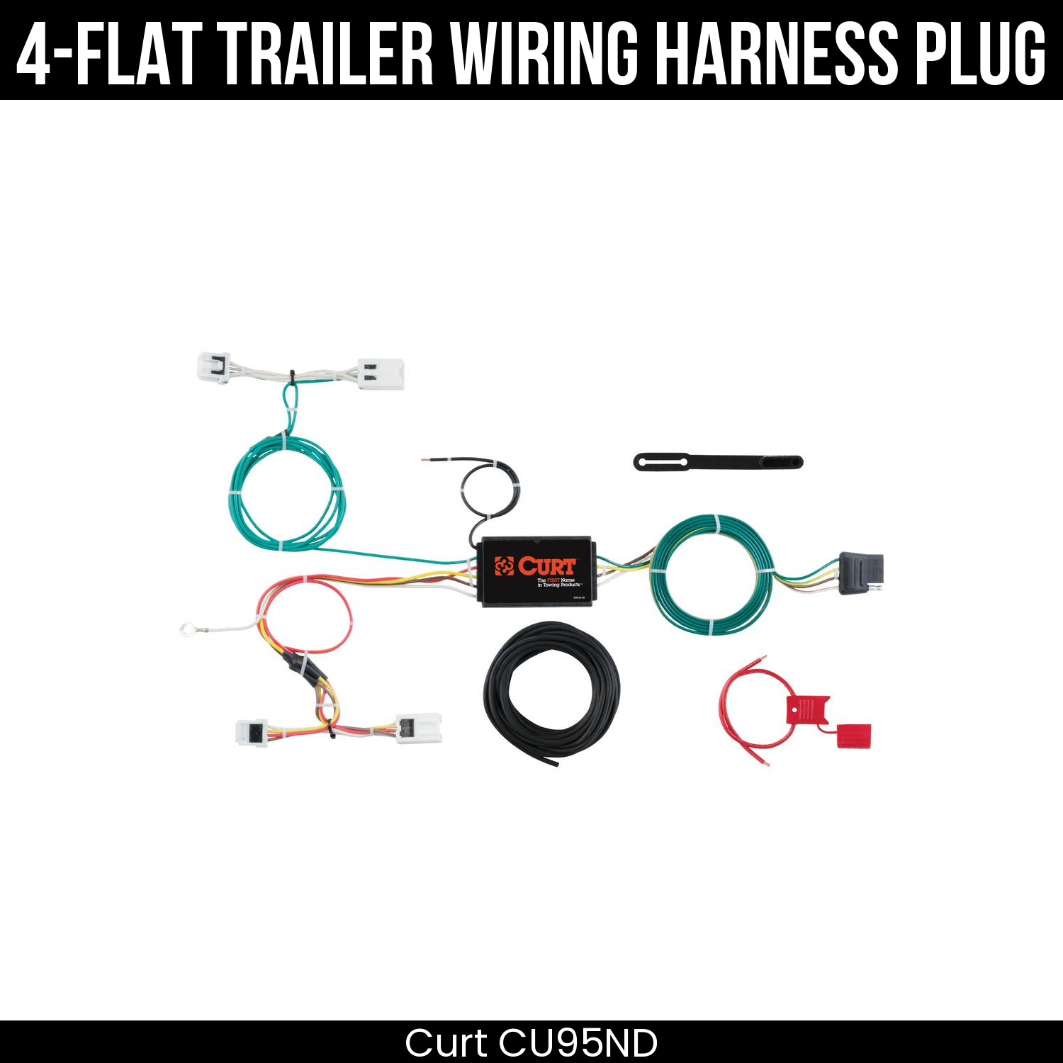 Trailer Wiring 4-Flat Plug Only