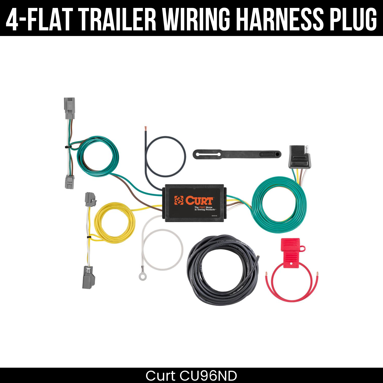 Trailer Wiring 4-Flat Plug Only