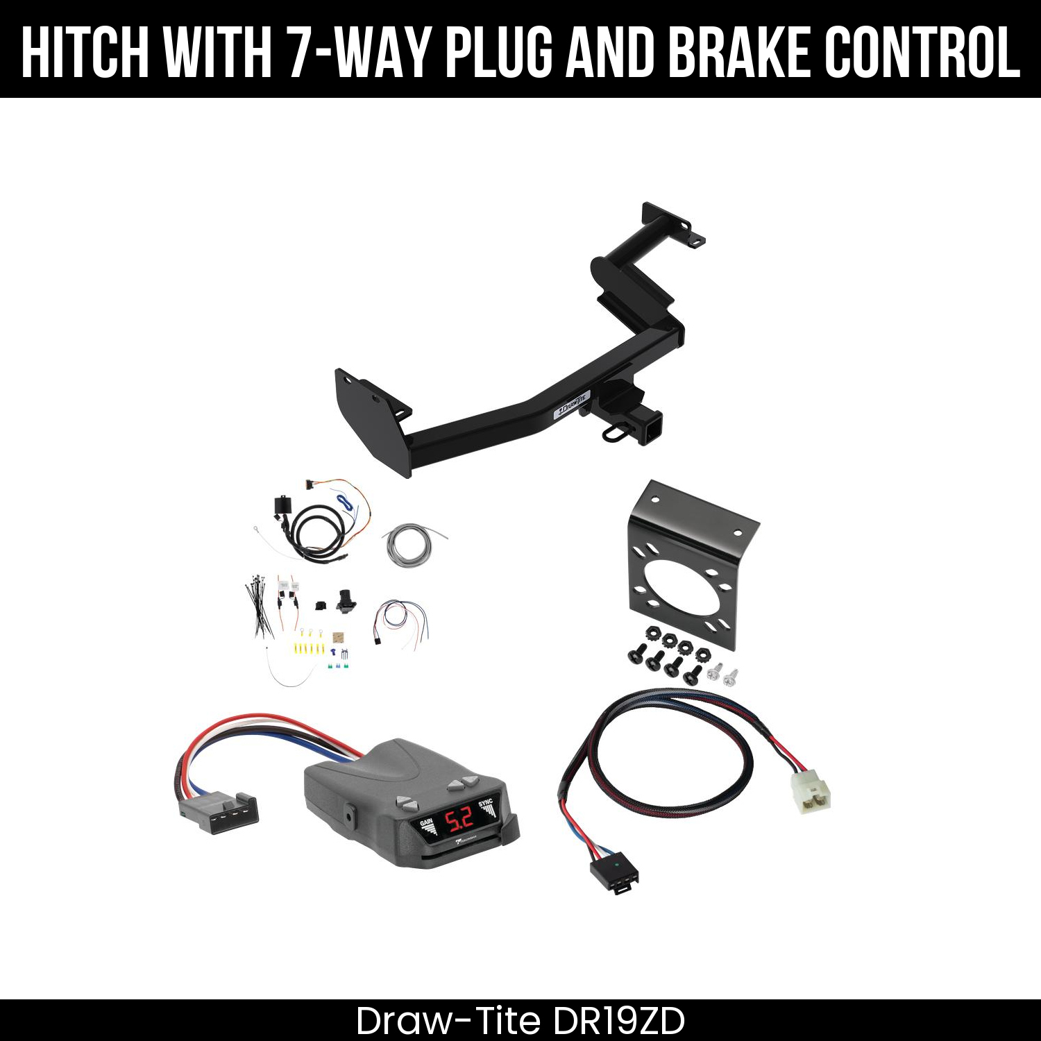 Trailer Hitch , 7-Way , Tekonsha Brakeman IV Brake Control