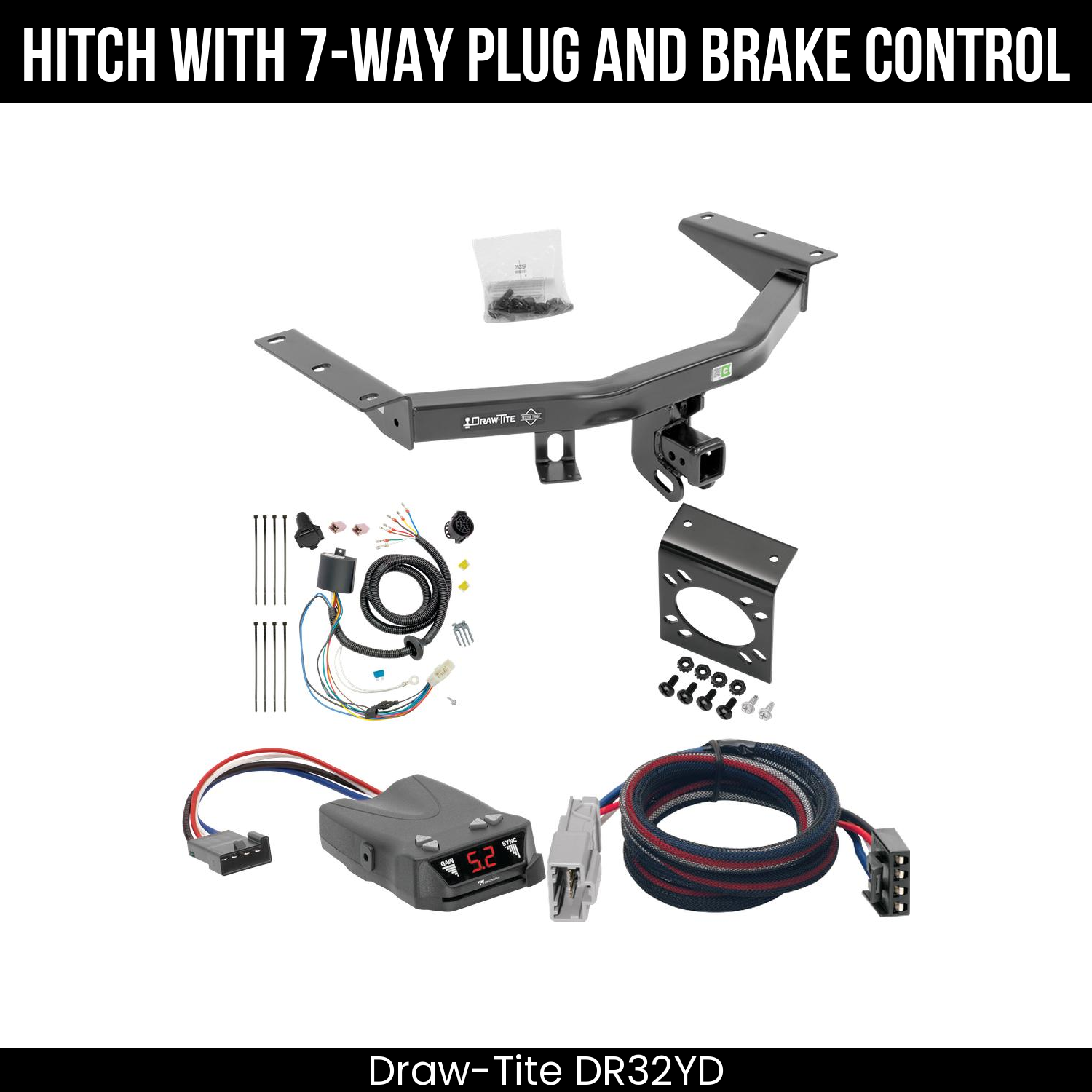 Trailer Hitch , 7-Way , Tekonsha Brakeman IV Brake Control