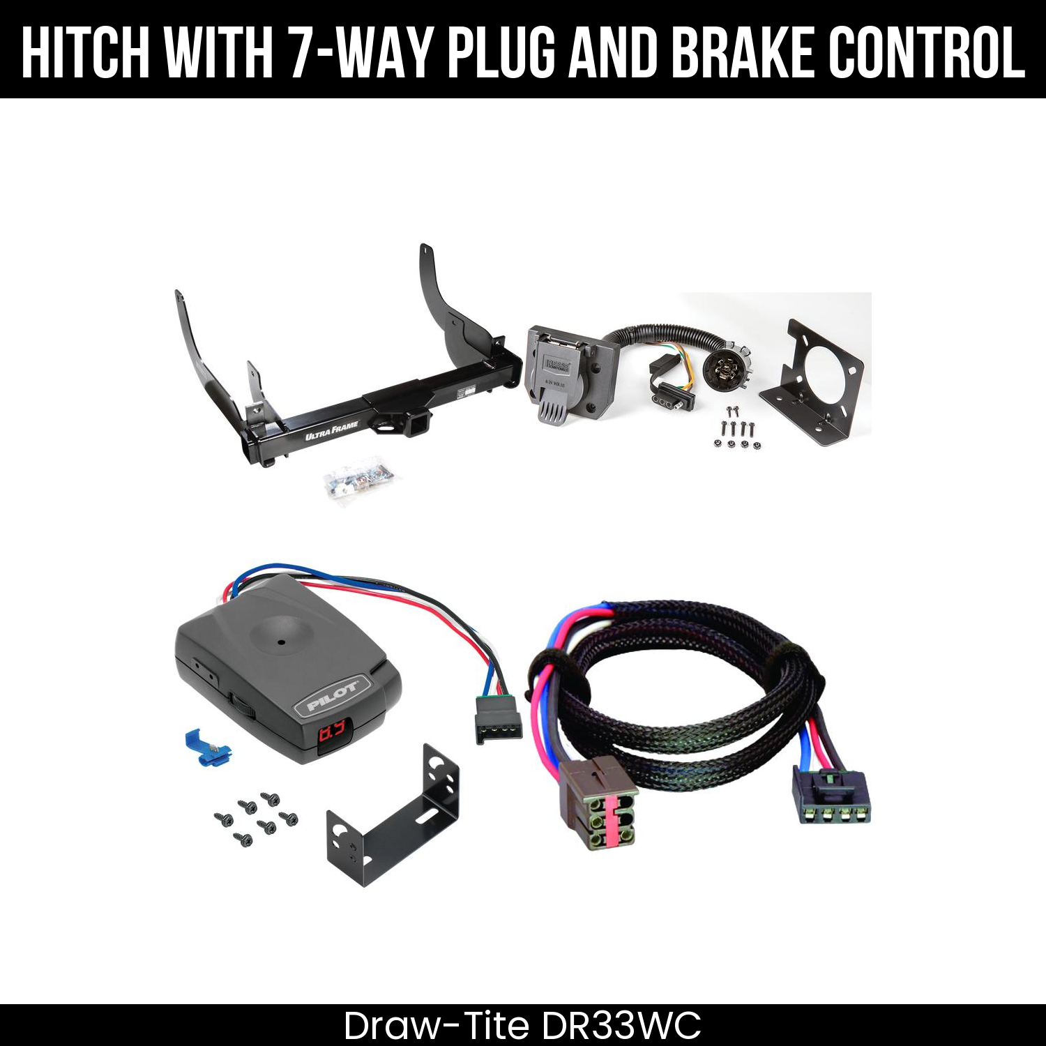 Trailer Hitch , 7-Way , Pro Series Pilot Brake Control