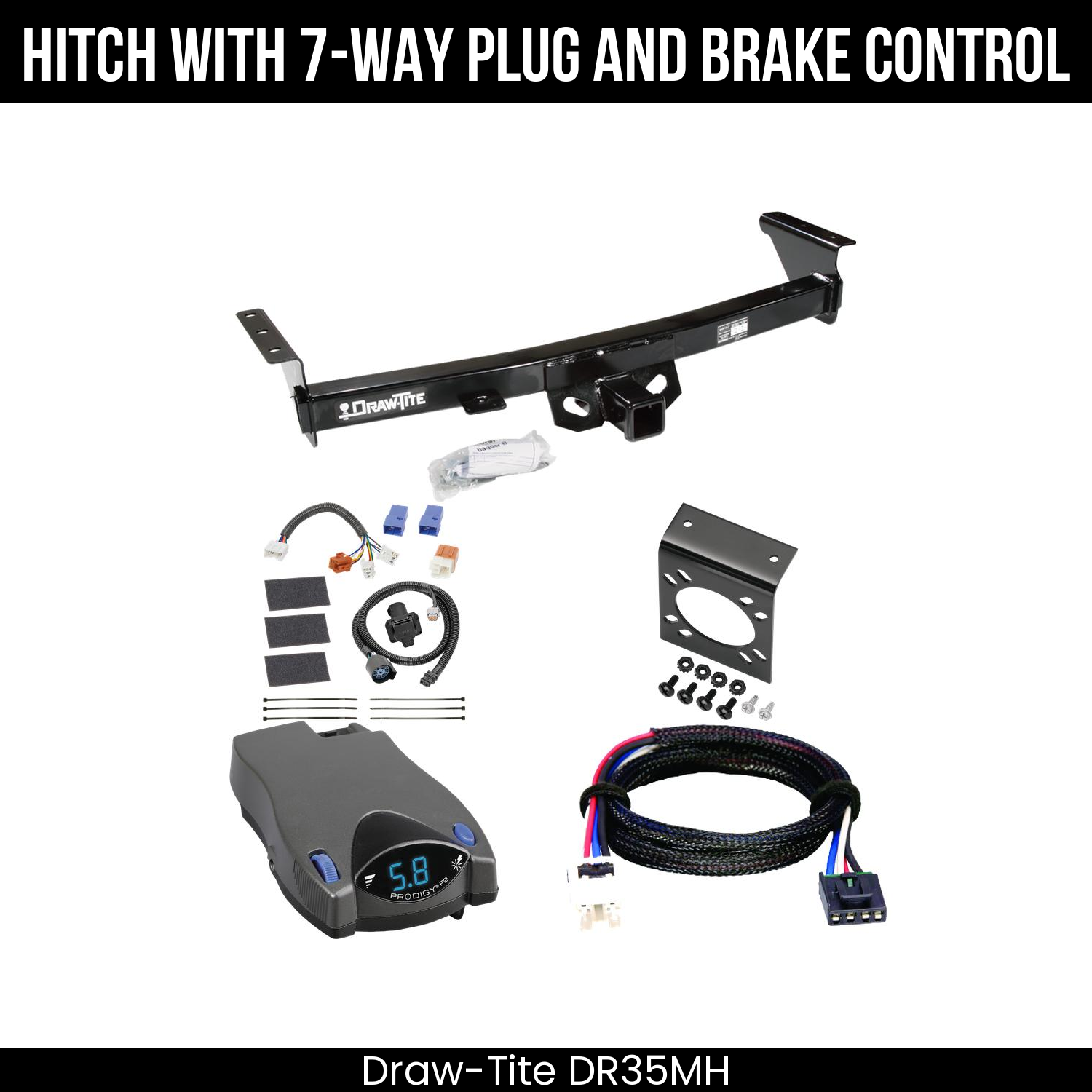 Trailer Hitch , 7-Way , Tekonsha Prodigy P2 Brake Control