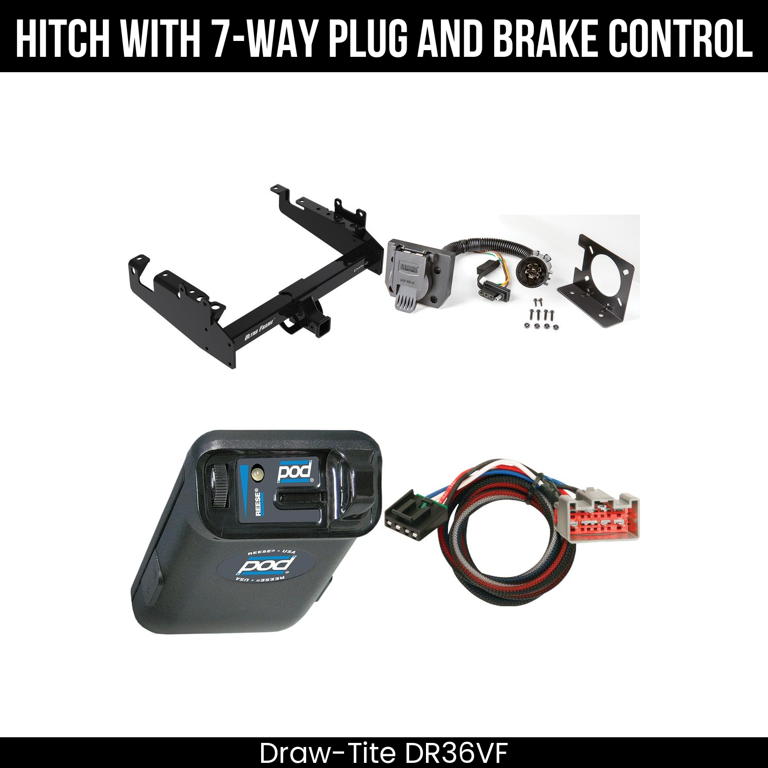 Trailer Hitch , 7-Way , Reese POD Brake Control