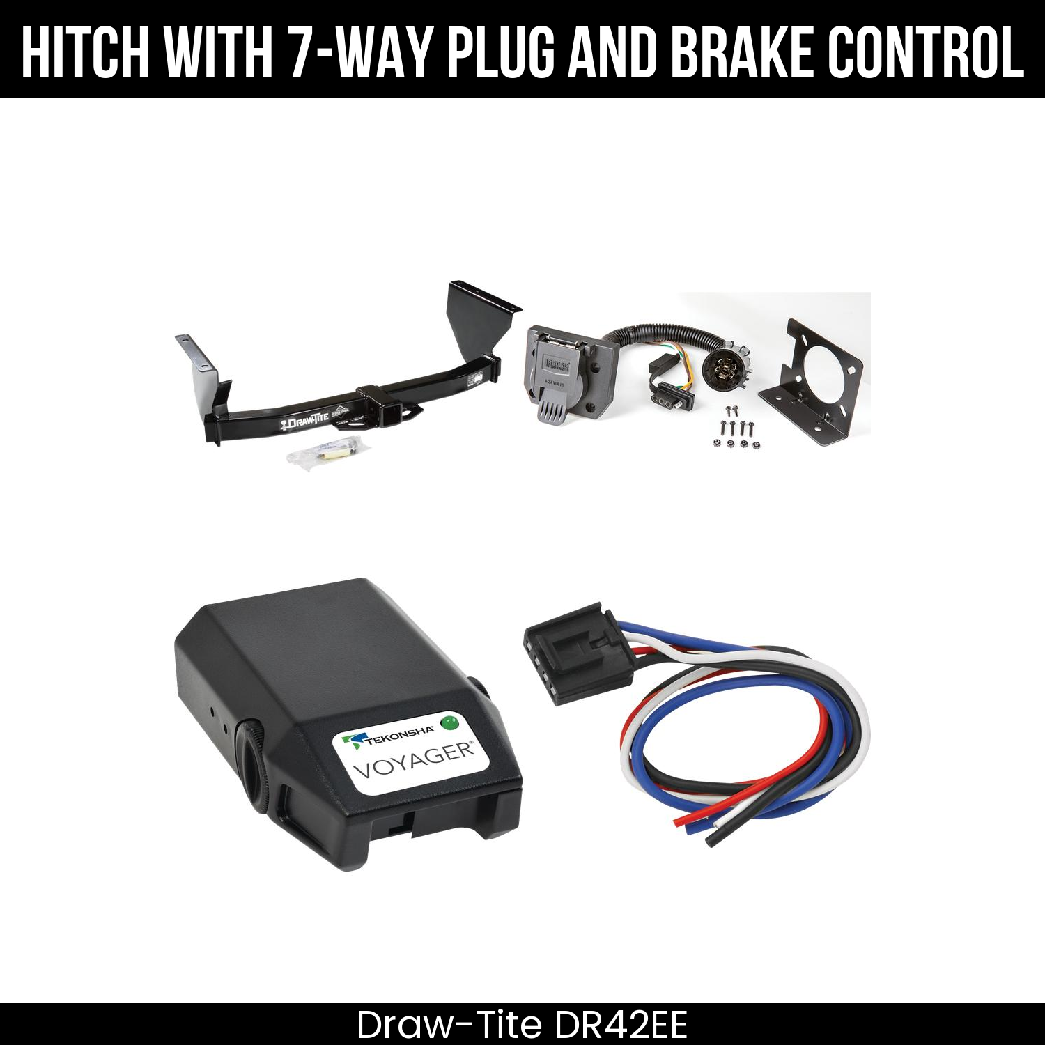 Trailer Hitch , 7-Way , Tekonsha Voyager Brake Control