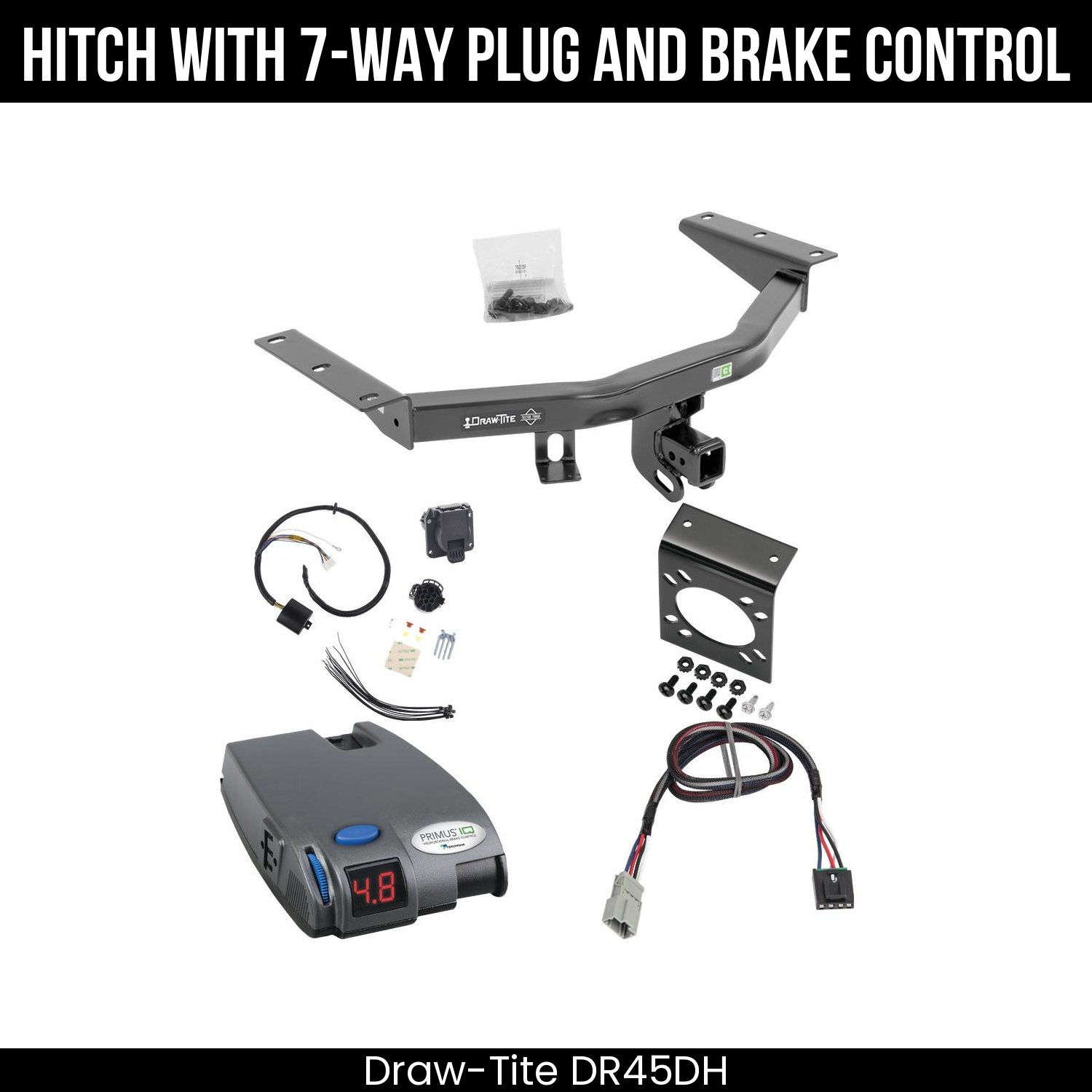 Trailer Hitch , 7-Way , Tekonsha Primus IQ Brake Control