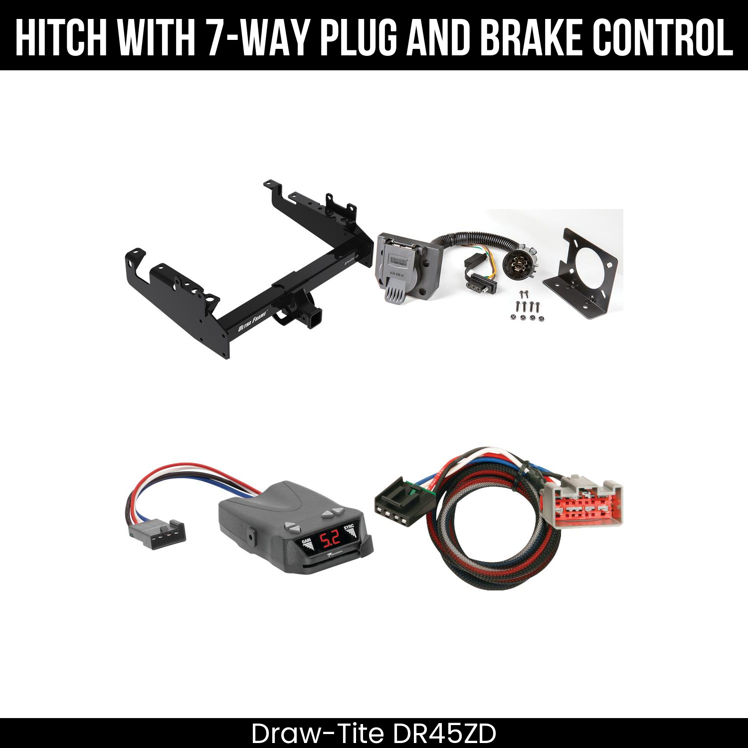 Trailer Hitch , 7-Way , Tekonsha Brakeman IV Brake Control