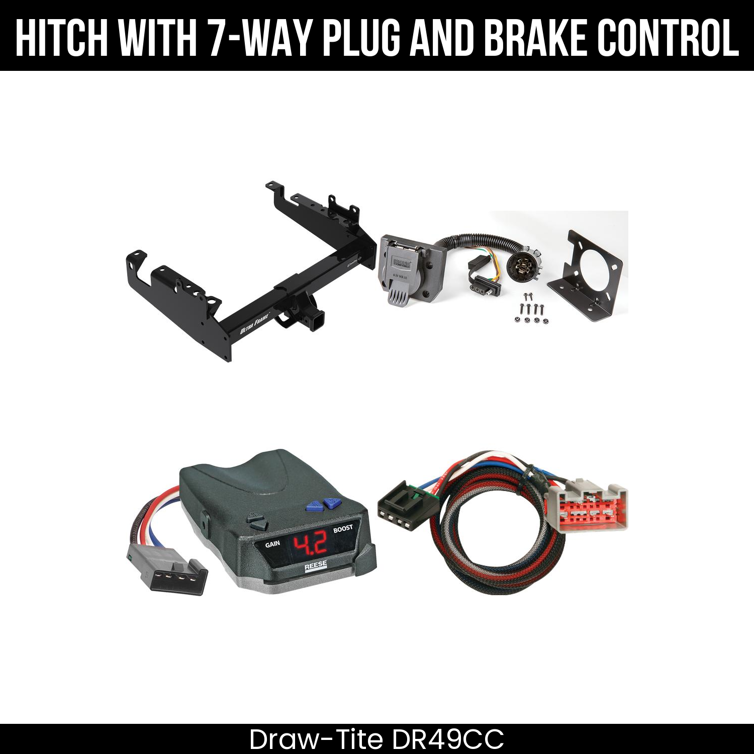 Trailer Hitch , 7-Way , Reese Brake EVN Control