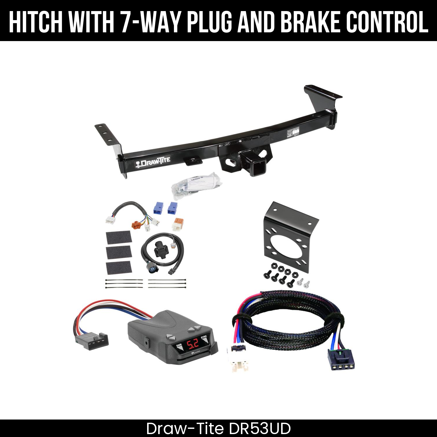 Trailer Hitch , 7-Way , Tekonsha Brakeman IV Brake Control