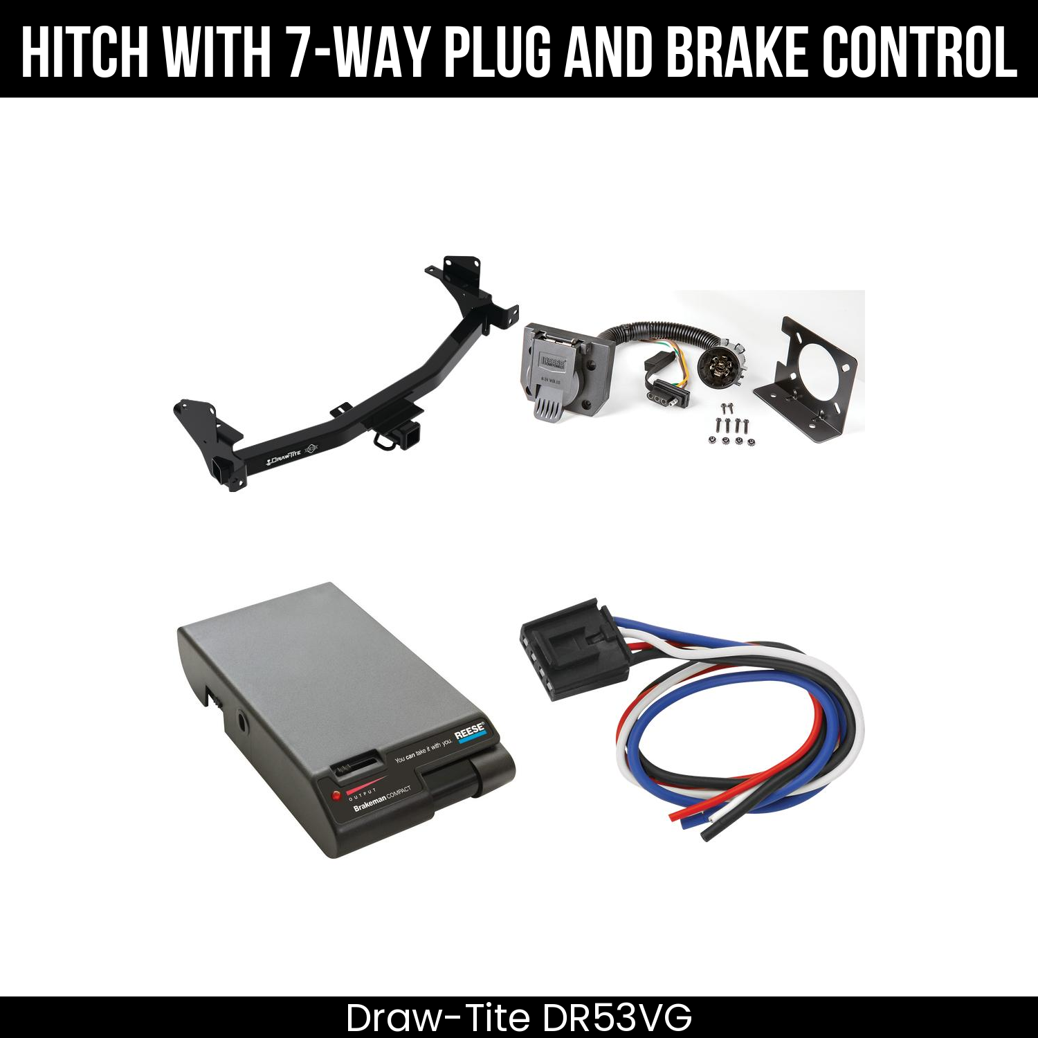 Trailer Hitch , 7-Way , Reese Brakeman Brake Control