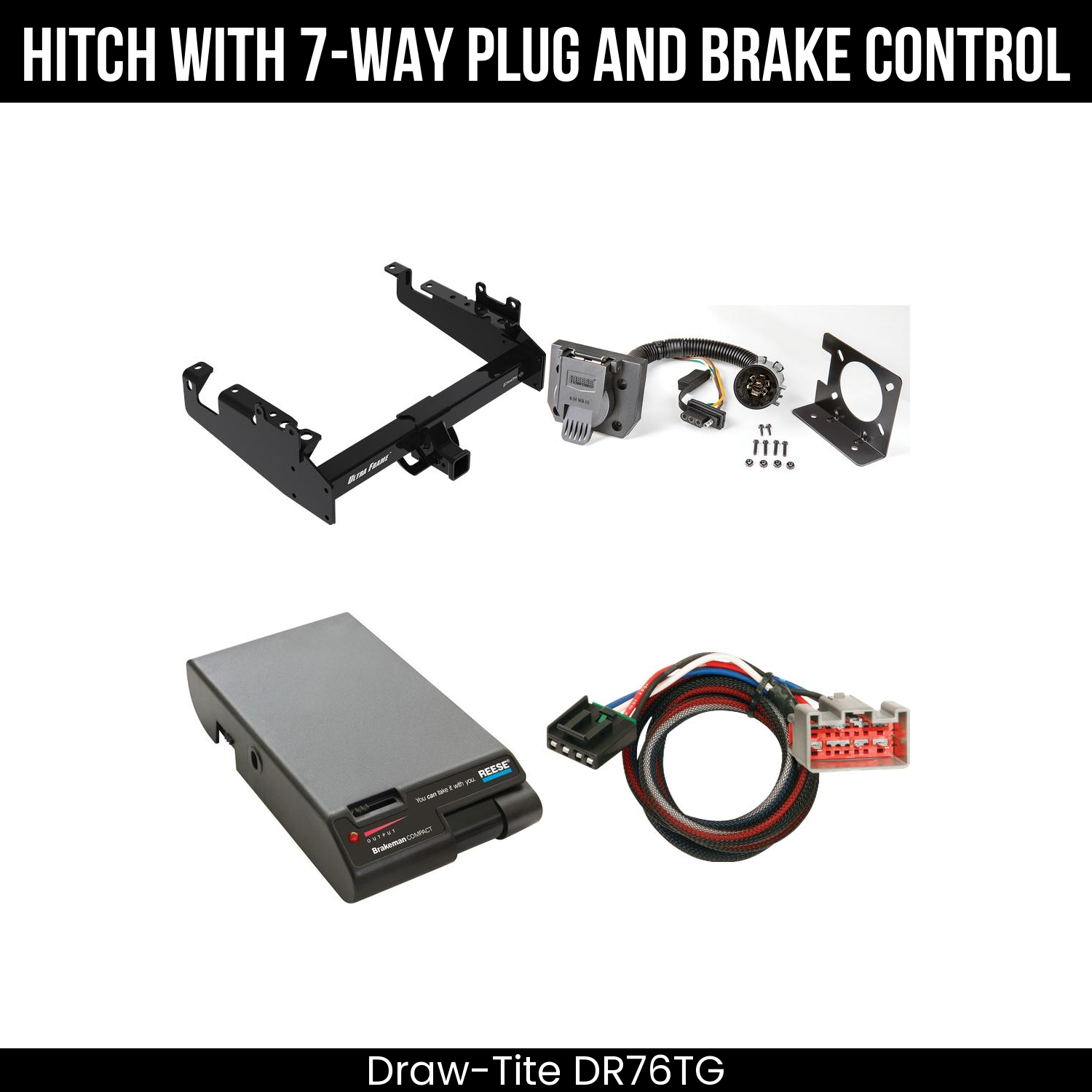 Trailer Hitch , 7-Way , Reese Brakeman Brake Control