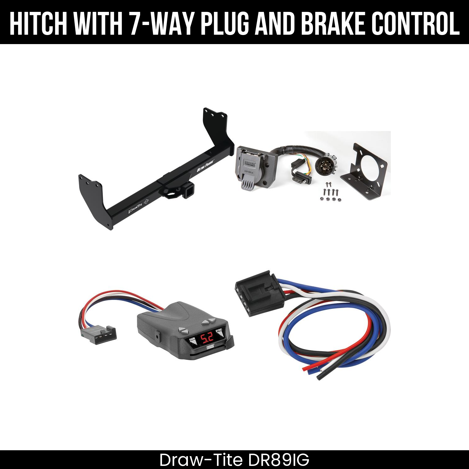 Trailer Hitch , 7-Way , Reese Brakeman IV Brake Control