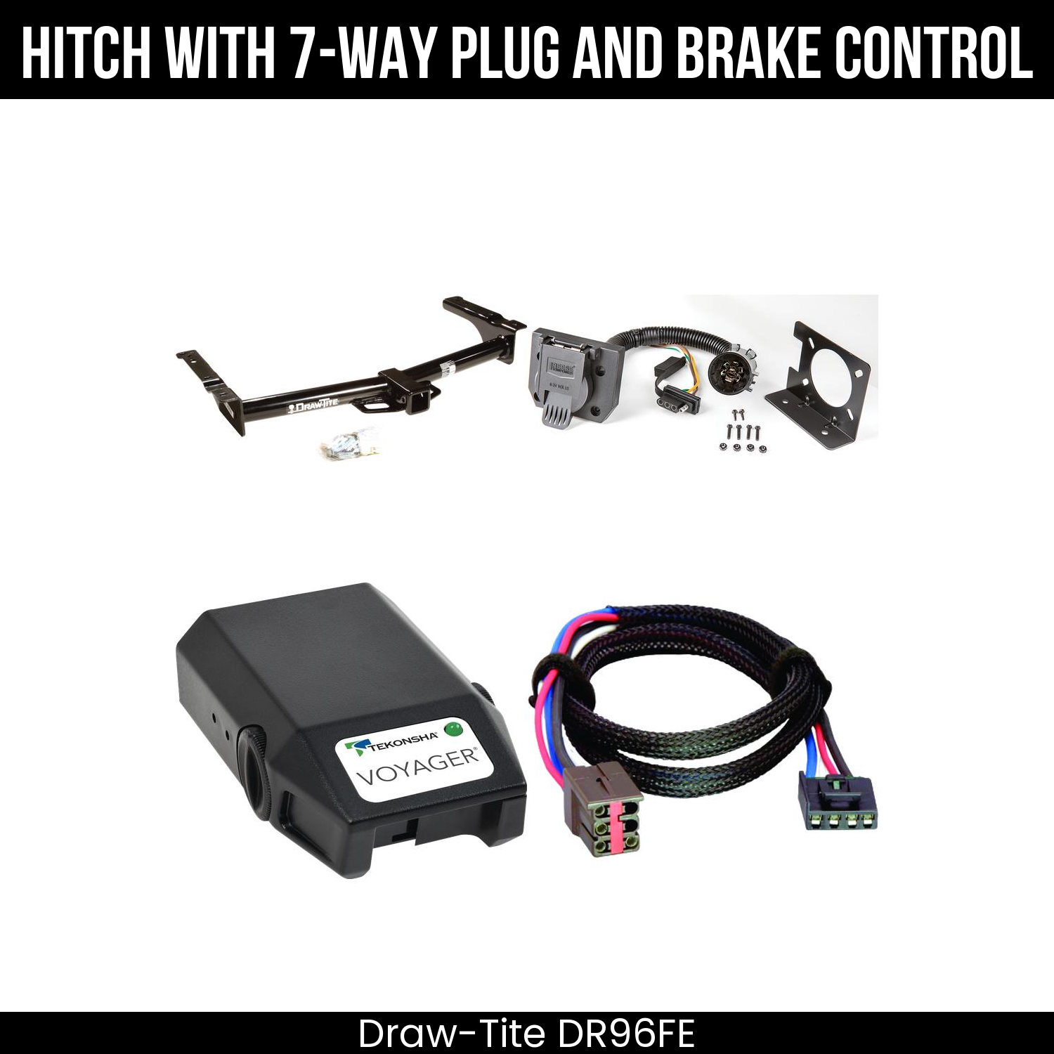 Trailer Hitch , 7-Way , Tekonsha Voyager Brake Control