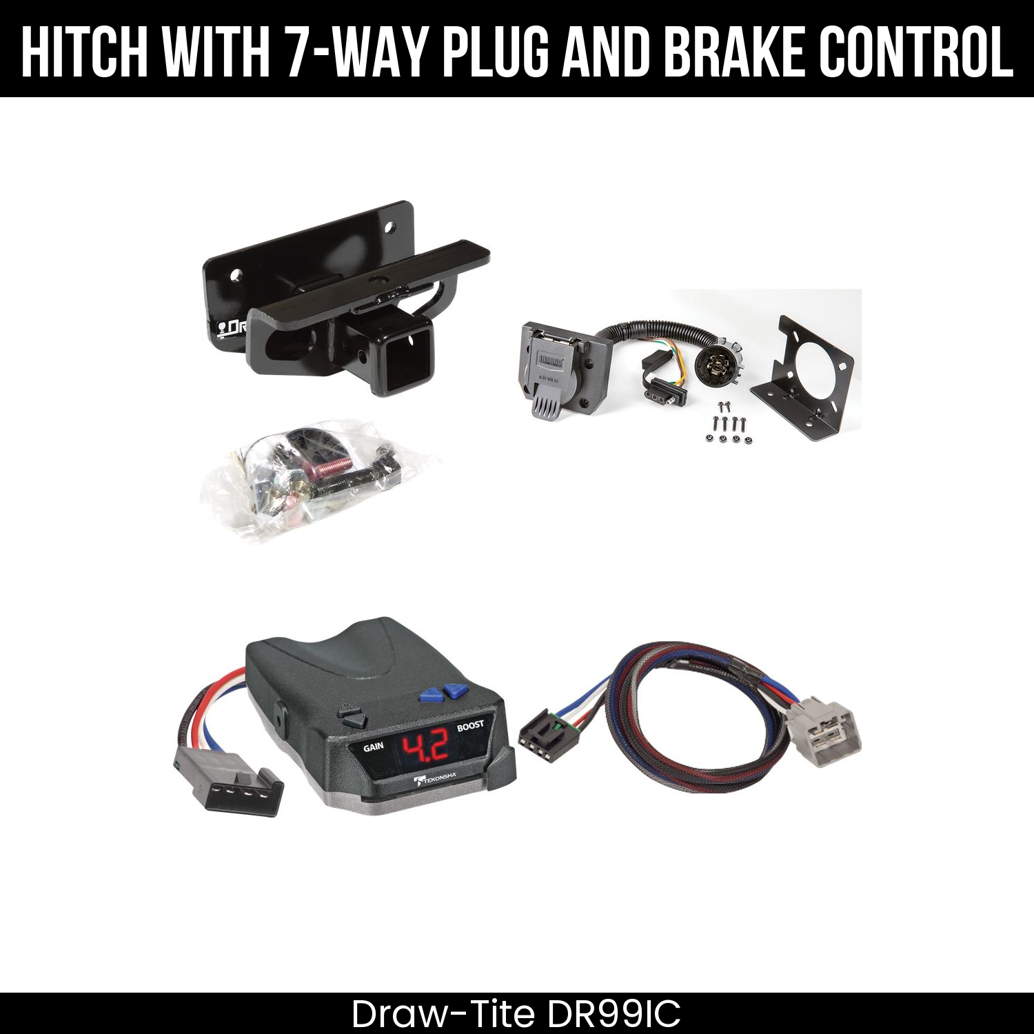 Trailer Hitch , 7-Way , Tekonsha Brake EVN Control