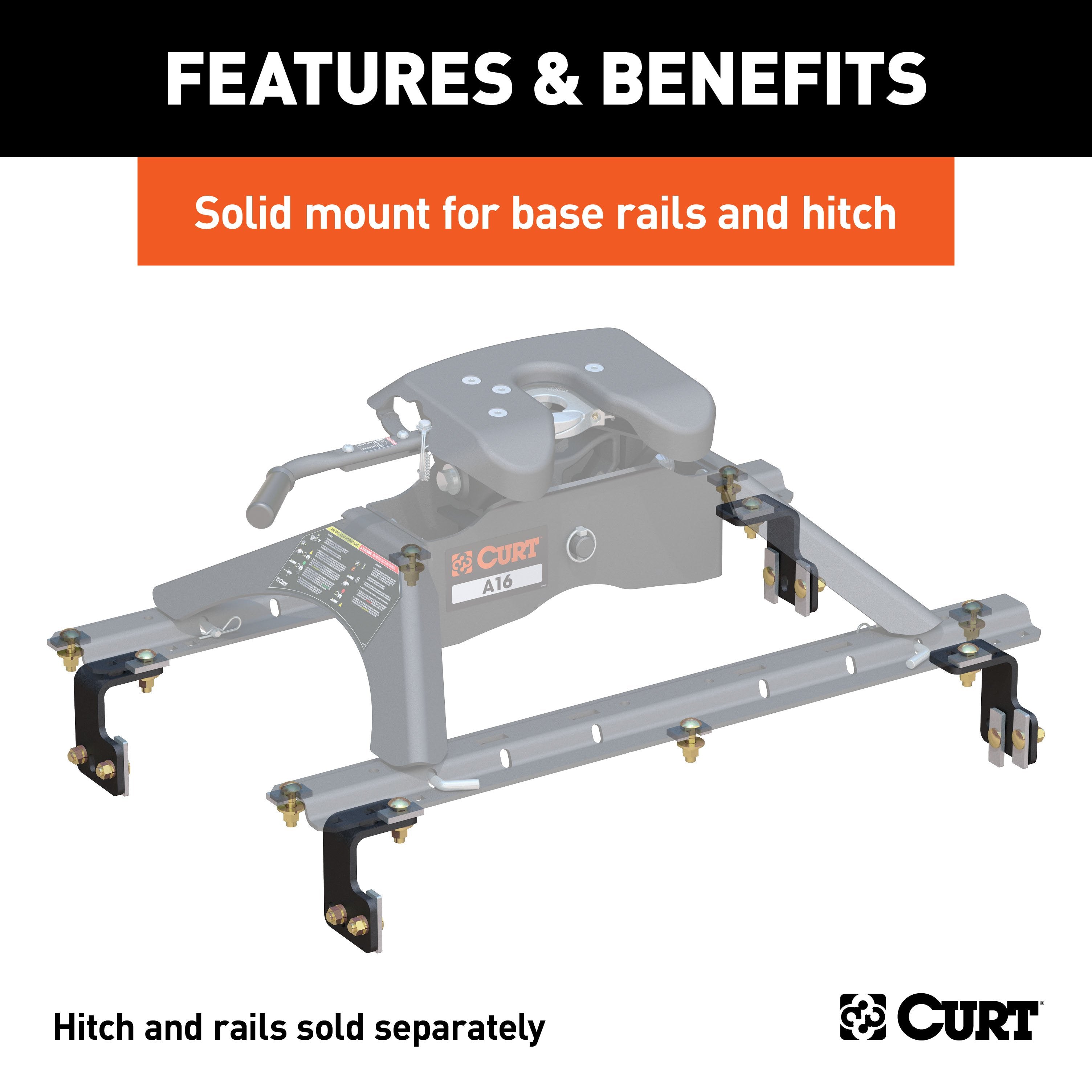 Semi-Custom 5th Wheel Brackets,Universal 5th Wheel Base Rails,A16 5th Wheel Hitch Head,Replacement 5th Wheel Legs