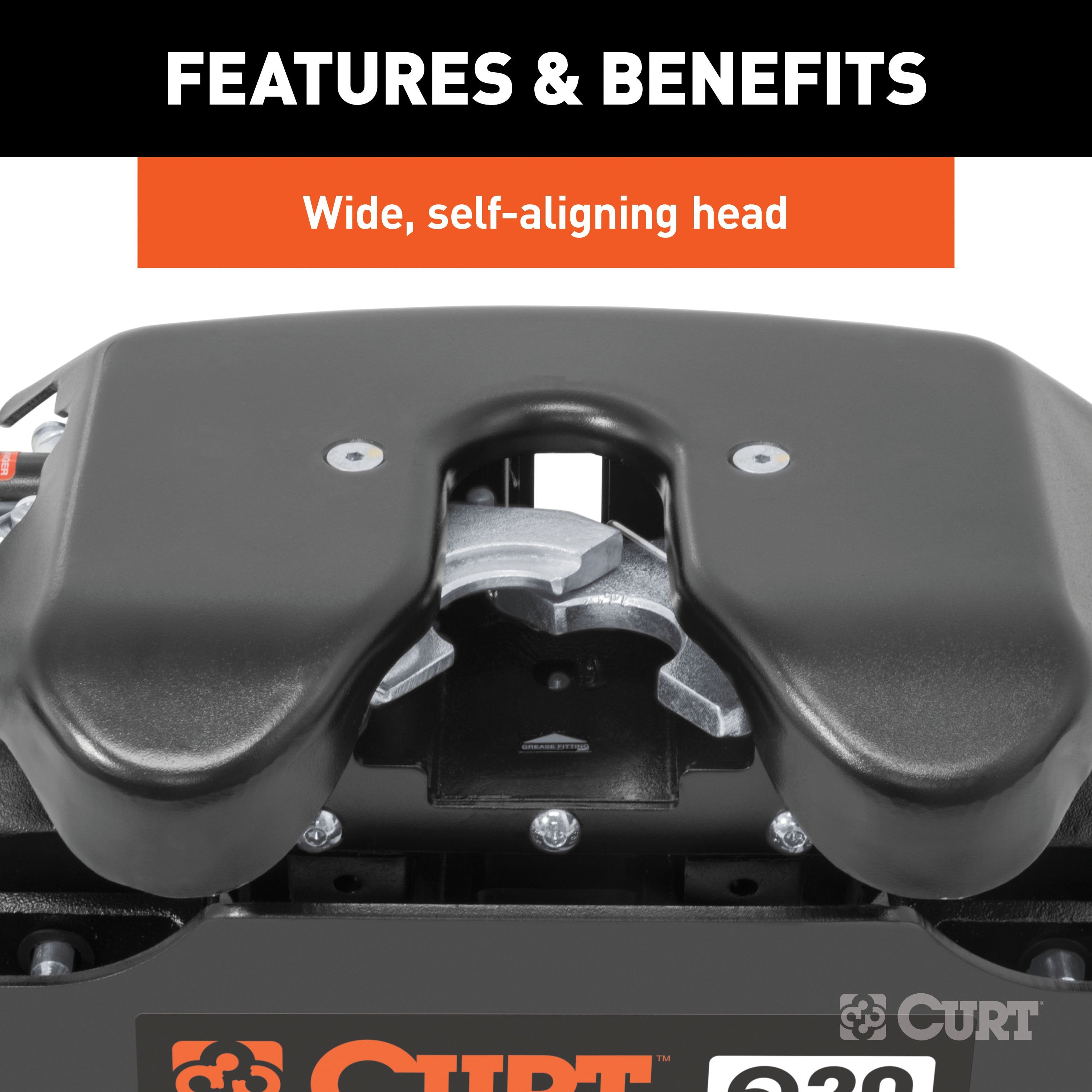 Curt Q24 Dual Jaw Sliding 5th Wheel Trailer Hitch for 94-01 Dodge Ram 1500 2500 3500 and 2002 Ram 2500 3500 - For Short Beds (24K Towing Capacity) CU47KA