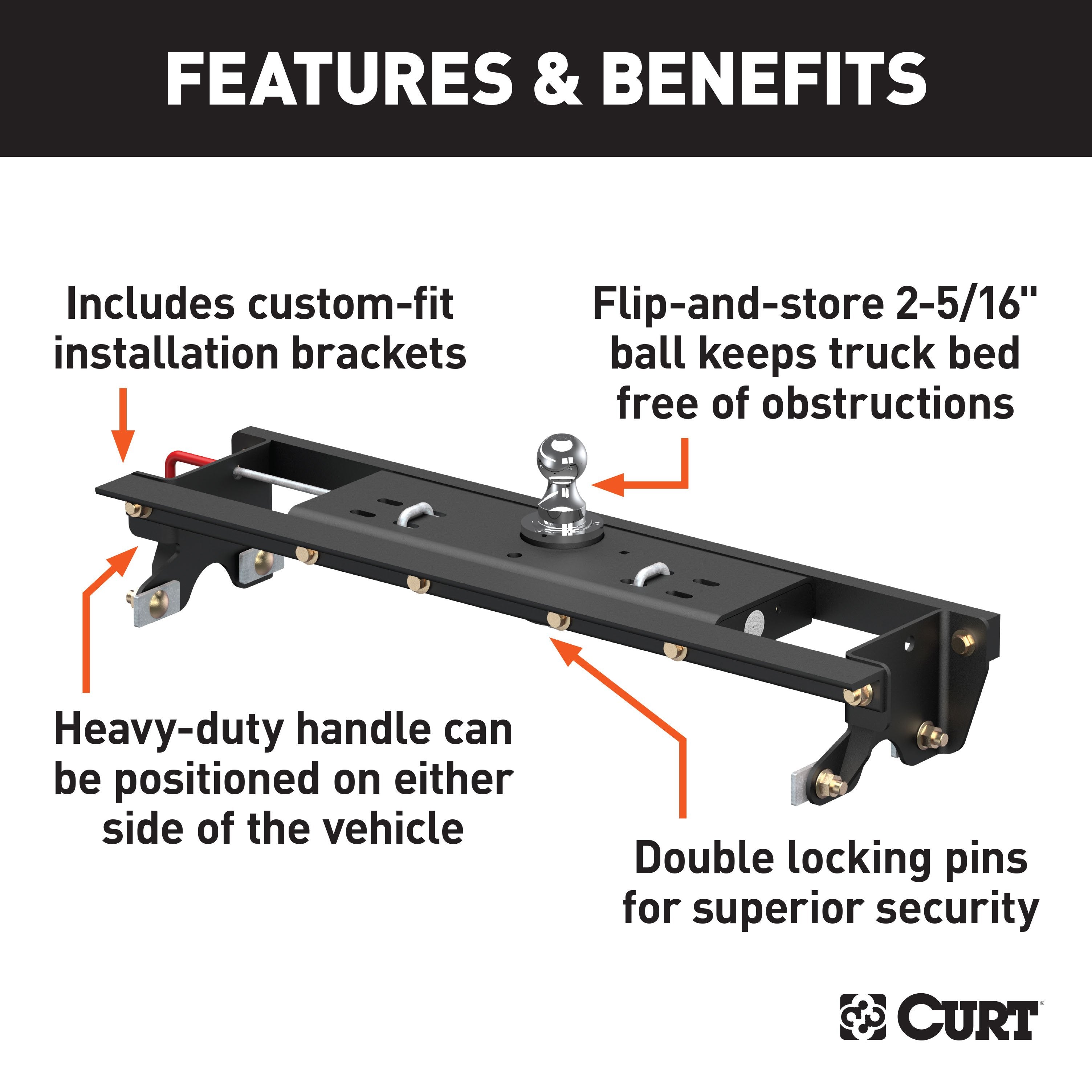Double Lock Gooseneck Hitch,Double Lock Gooseneck Install Brackets