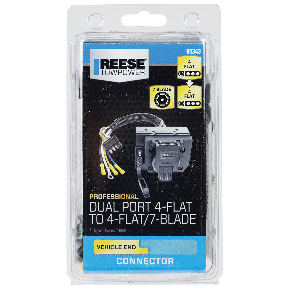 Trailer Wiring 7-Way Plug w/ Bracket