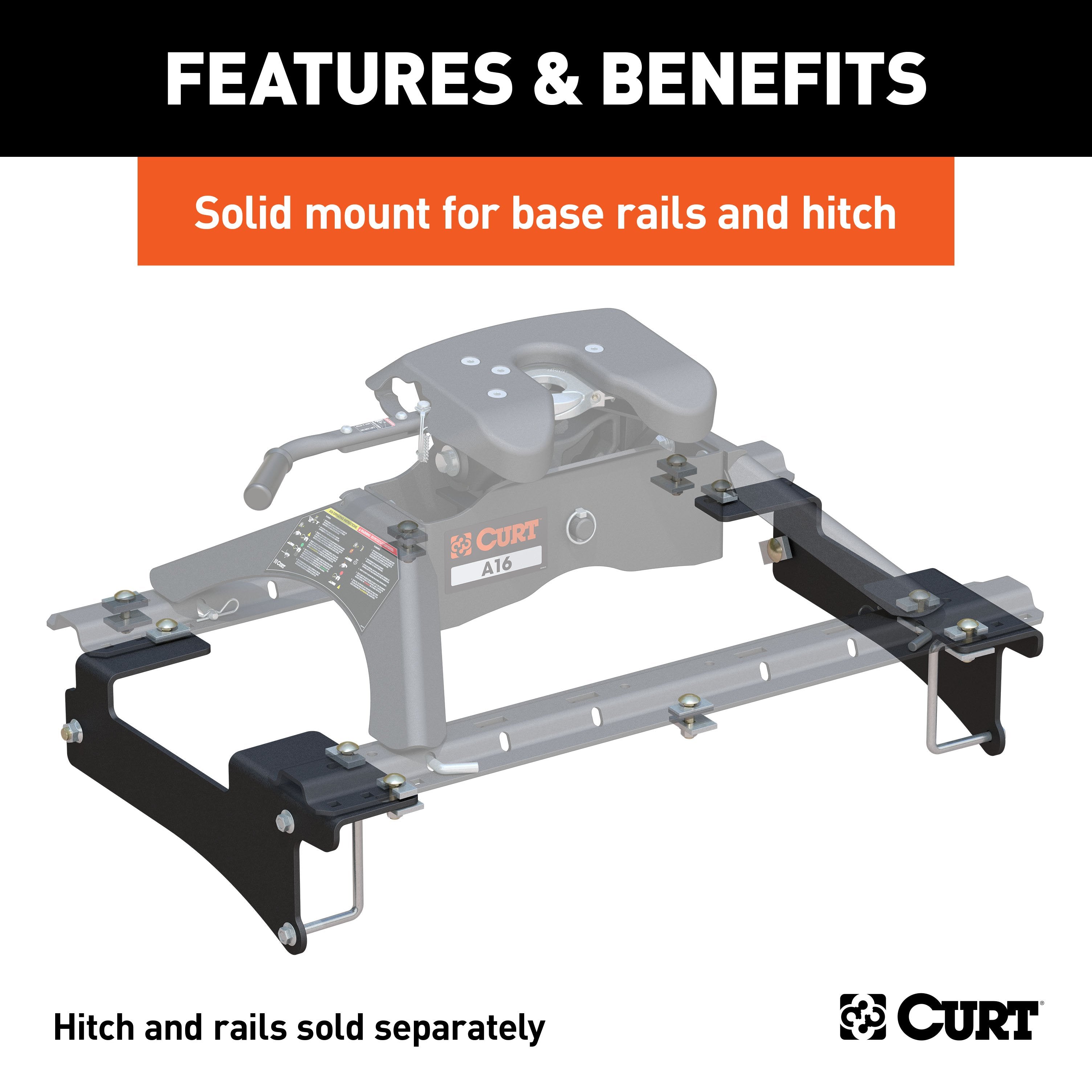 Custom 5th Wheel Brackets,Universal 5th Wheel Base Rails,Replacement Base Legs,E16 5th Wheel Hitch Head