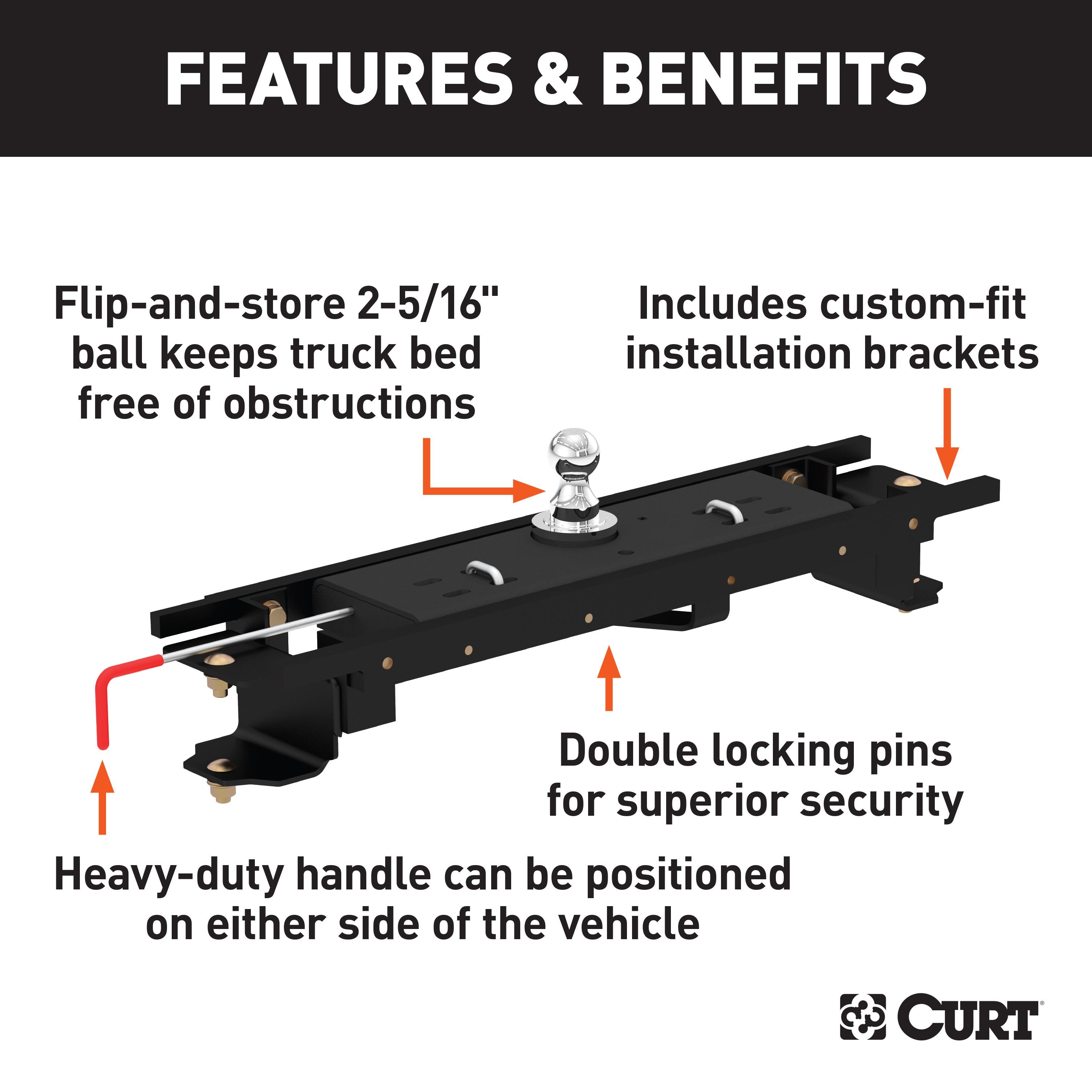 Double Lock Gooseneck Hitch,Double Lock Gooseneck Install Brackets
