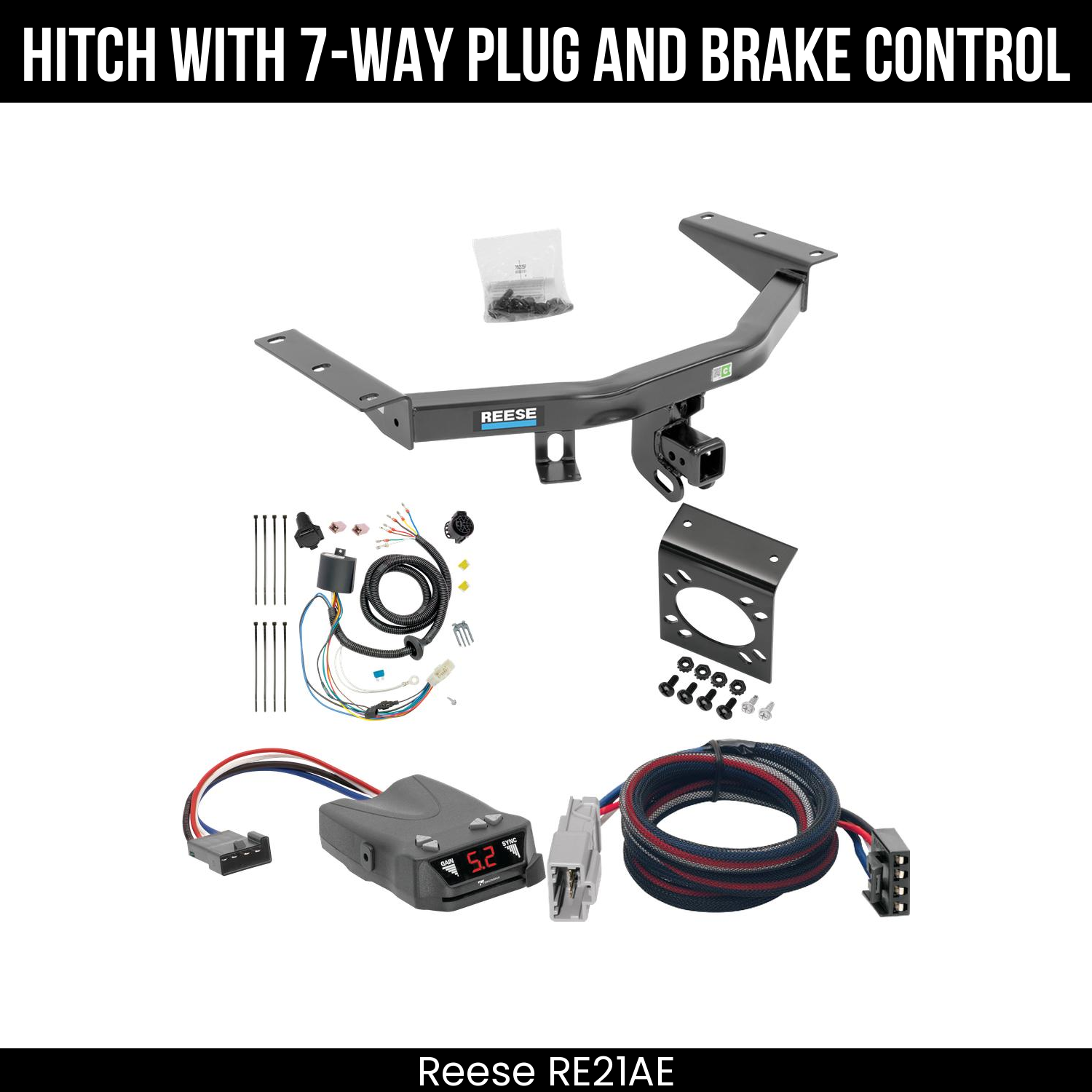 Trailer Hitch , 7-Way , Tekonsha Brakeman IV Brake Control