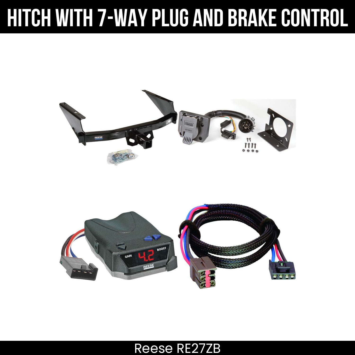 Trailer Hitch , 7-Way , Reese Brake EVN Control