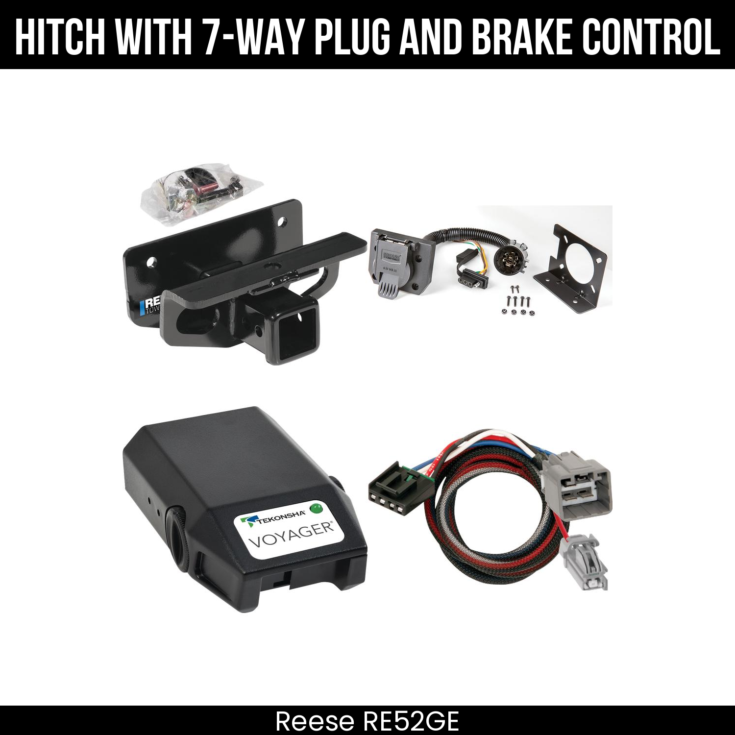 Trailer Hitch , 7-Way , Tekonsha Voyager Brake Control