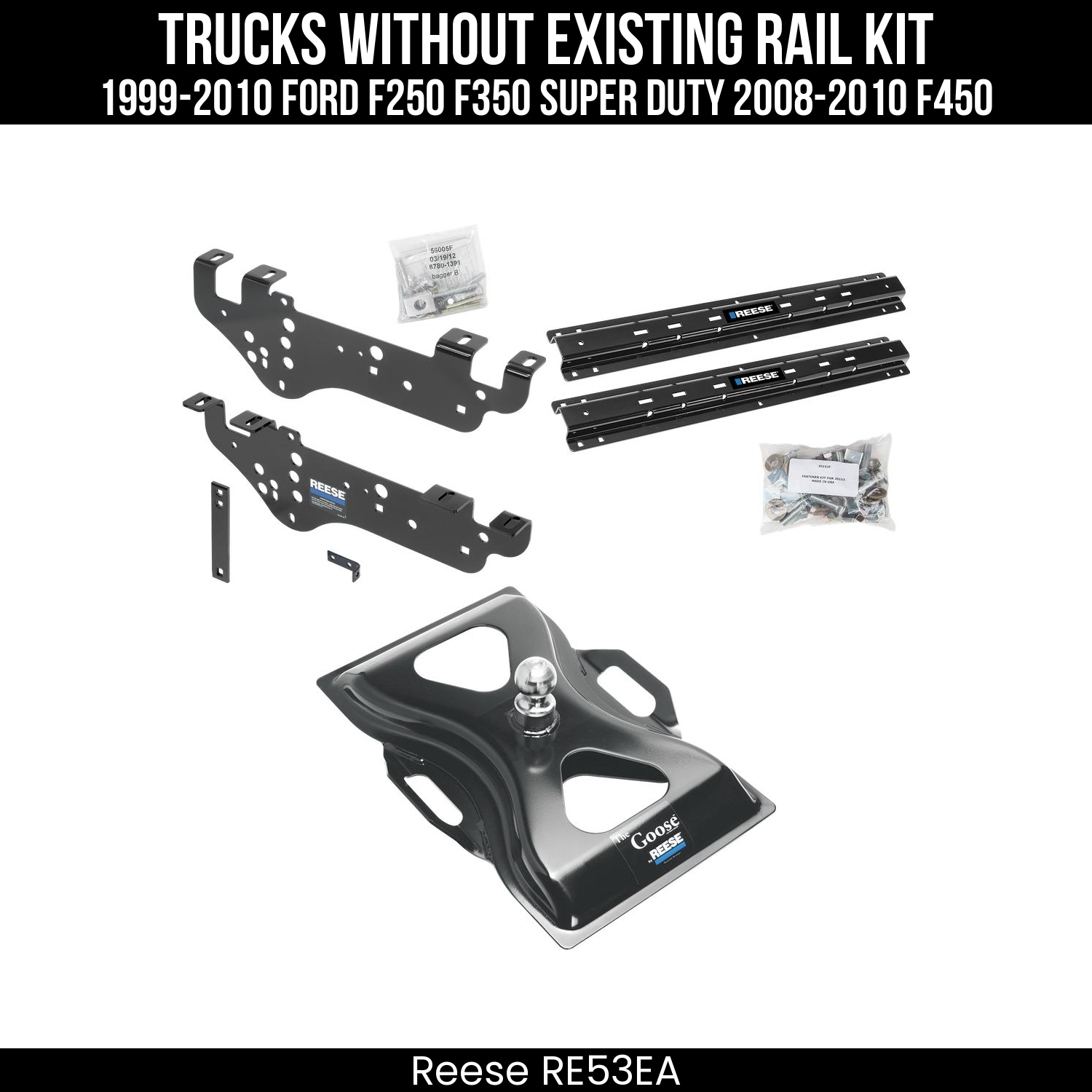 5th Wheel Hitch Custom Bracket,5th Wheel Hitch Rails Only,The Goose 5th Wheel Gooseneck Hitch