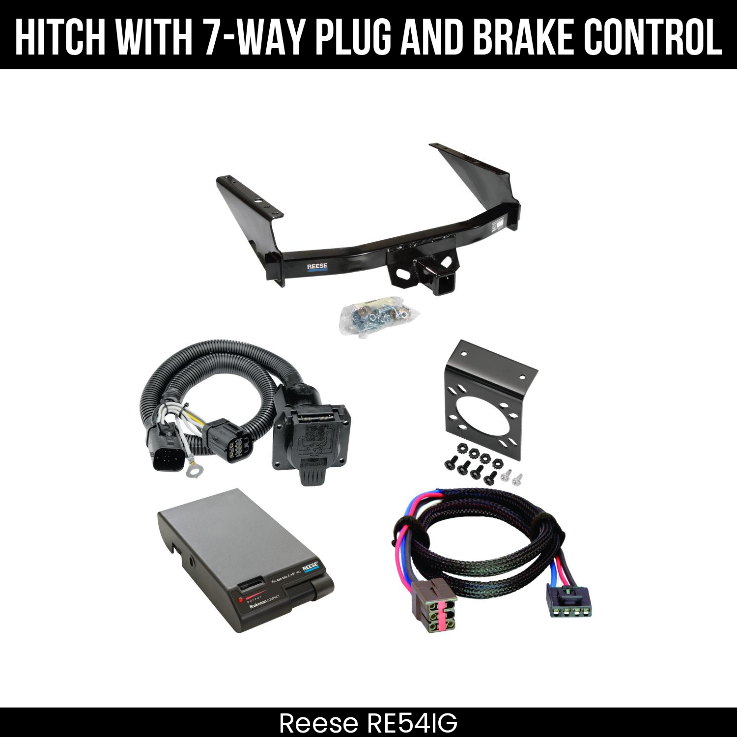 Trailer Hitch , 7-Way , Reese Brakeman Brake Control