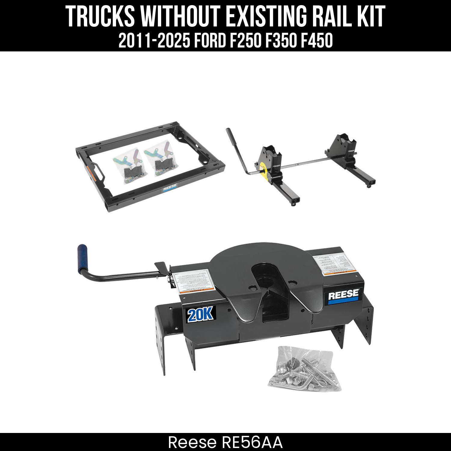 Rail Kit Adapter,Kwik-Slide 5th Wheel Slider,5th Wheel Hitch