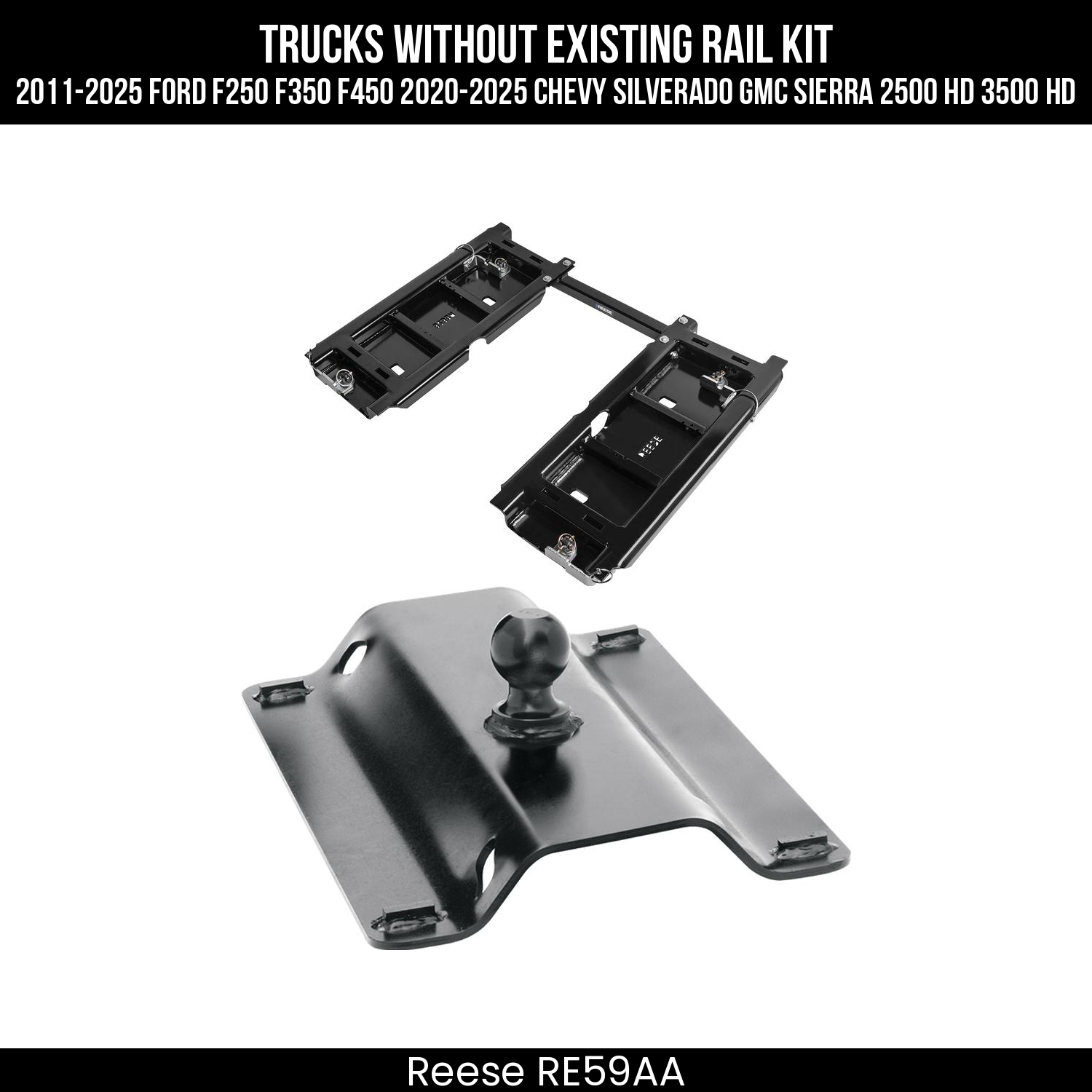 Rail Kit Adapter,5th Wheel Gooseneck Hitch