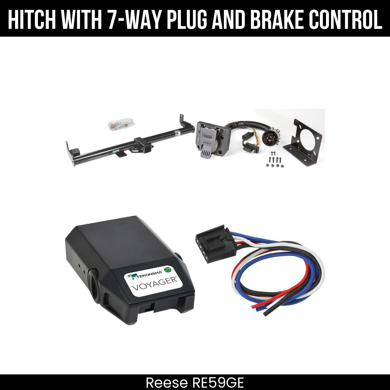 Trailer Hitch , 7-Way , Tekonsha Voyager Brake Control