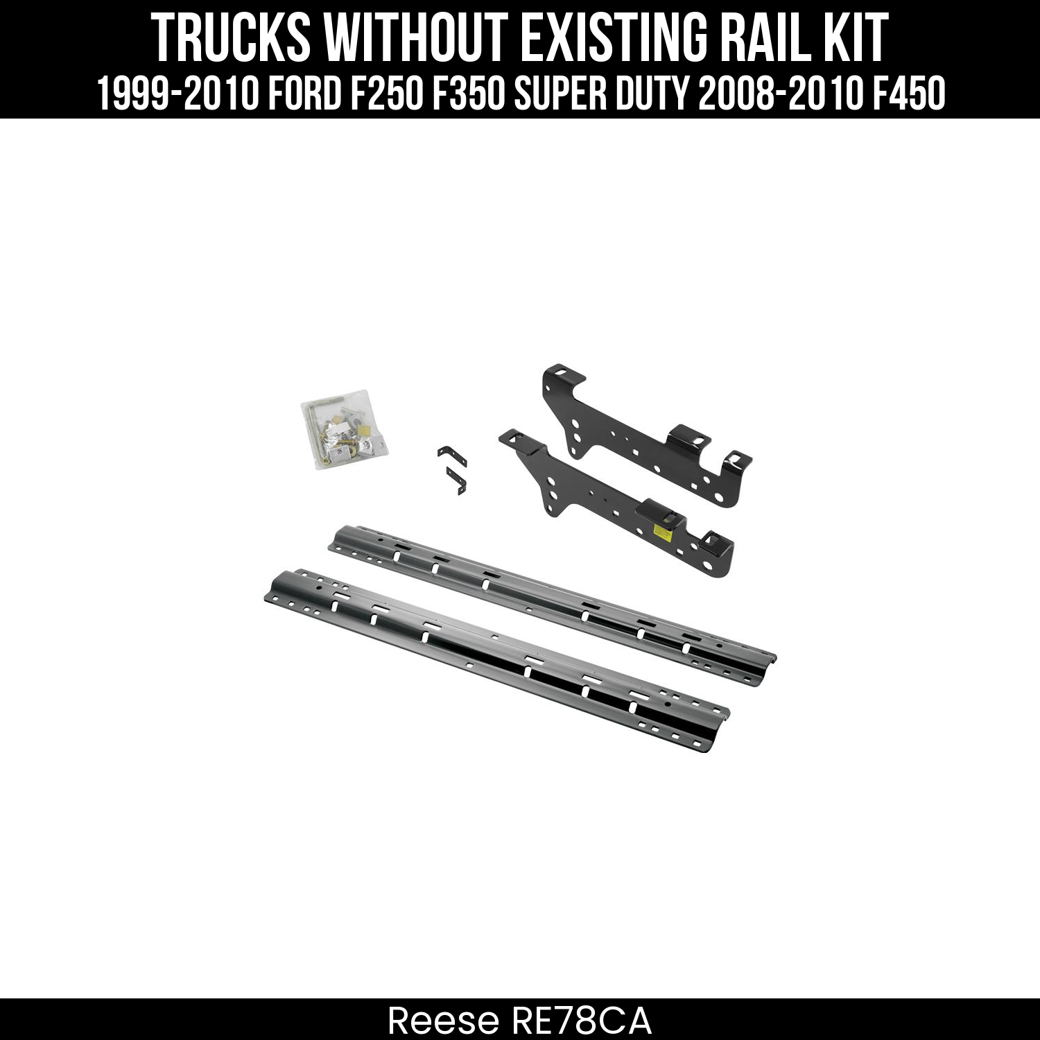 5th Wheel Hitch Custom Bracket,5th Wheel Rails Only