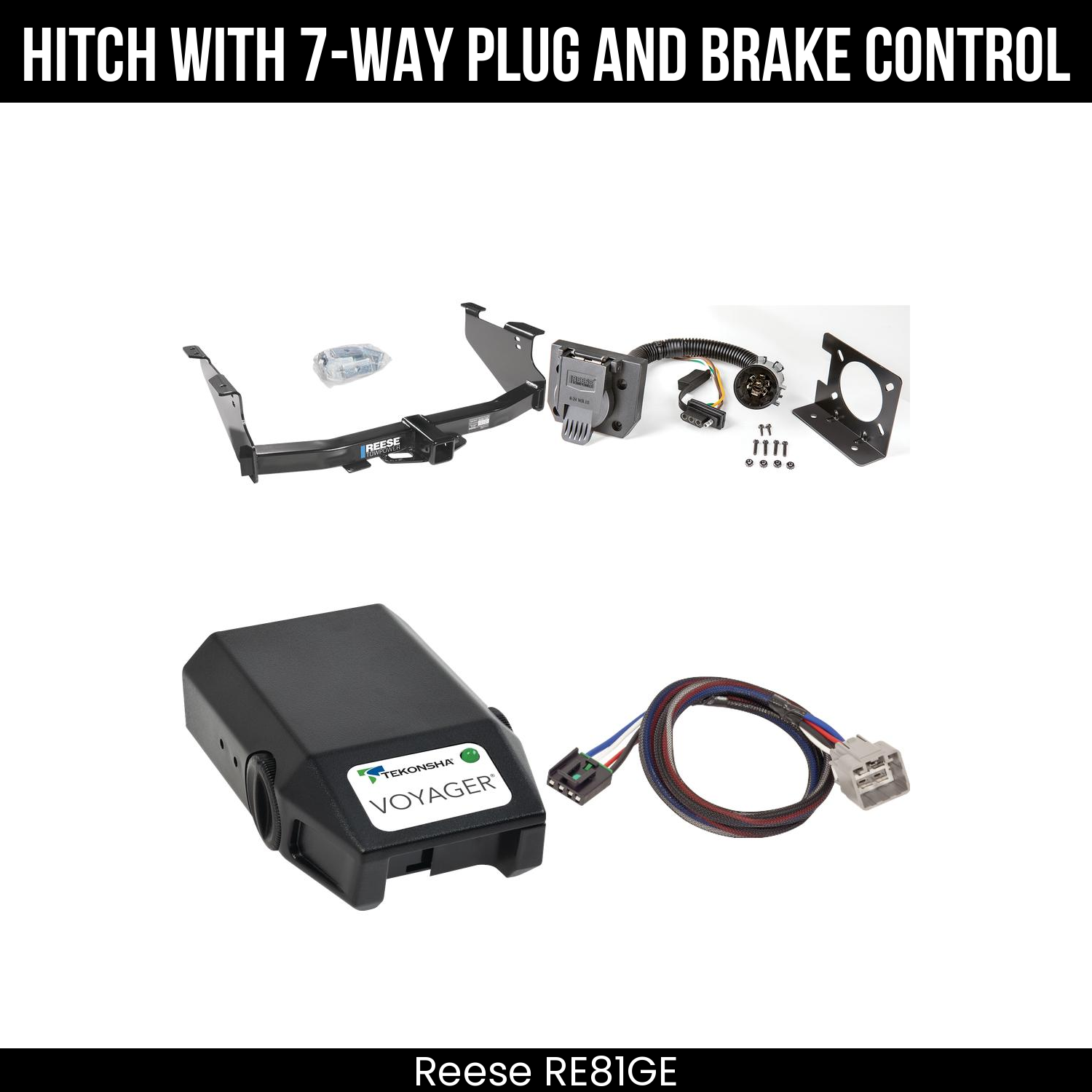 Trailer Hitch , 7-Way , Tekonsha Voyager Brake Control